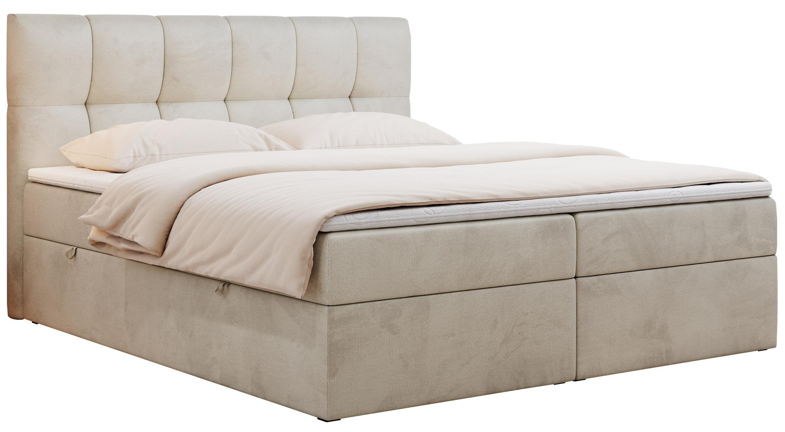 wohnli-moebel-suche-800000649598 Wohnli Möbelsuche - BOXBETT RICO 140/200 Beige Velvet - H3
