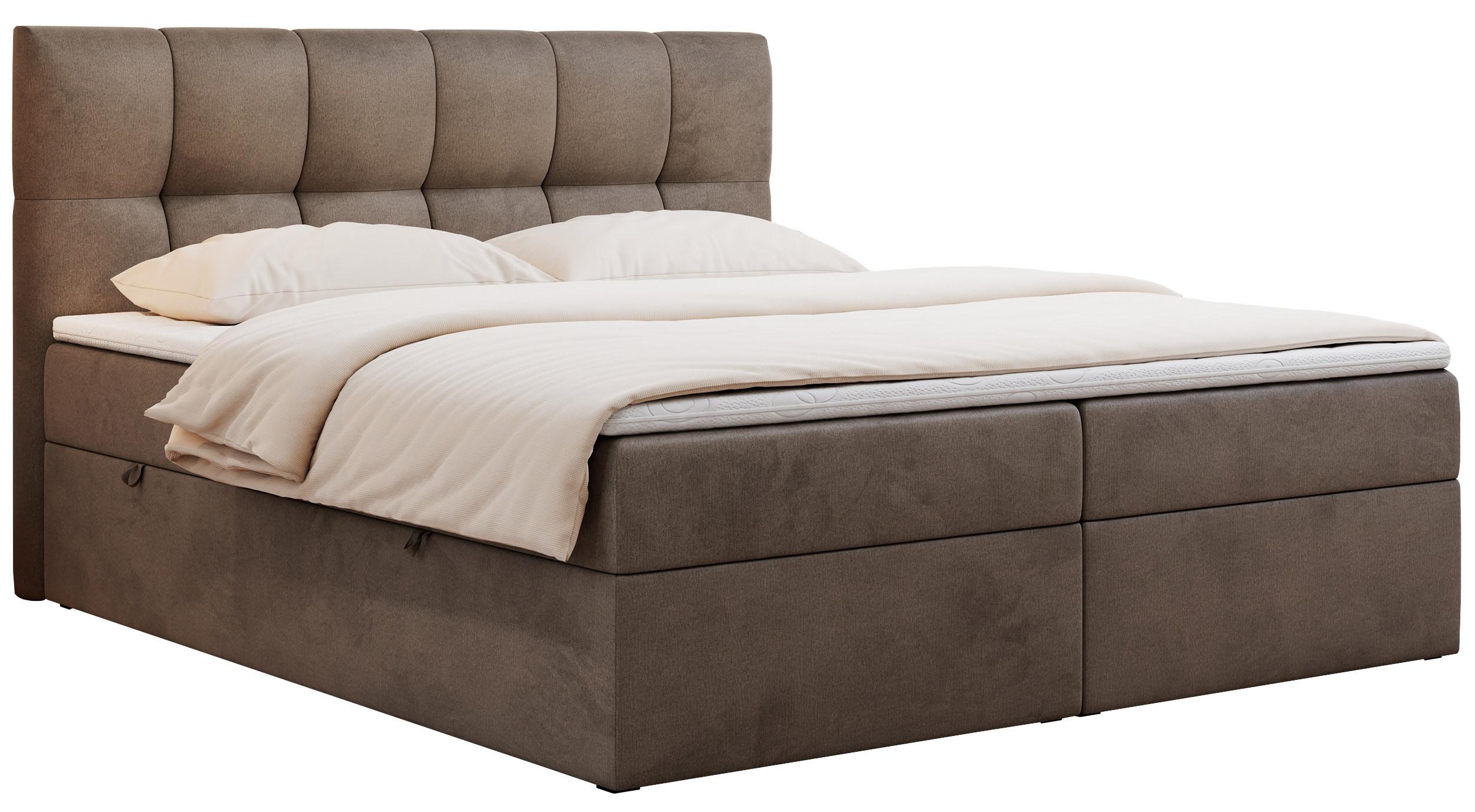 wohnli-moebel-suche-800000649621 Wohnli Möbelsuche - BOXBETT RICO 160/200 Braun Velvet - H3