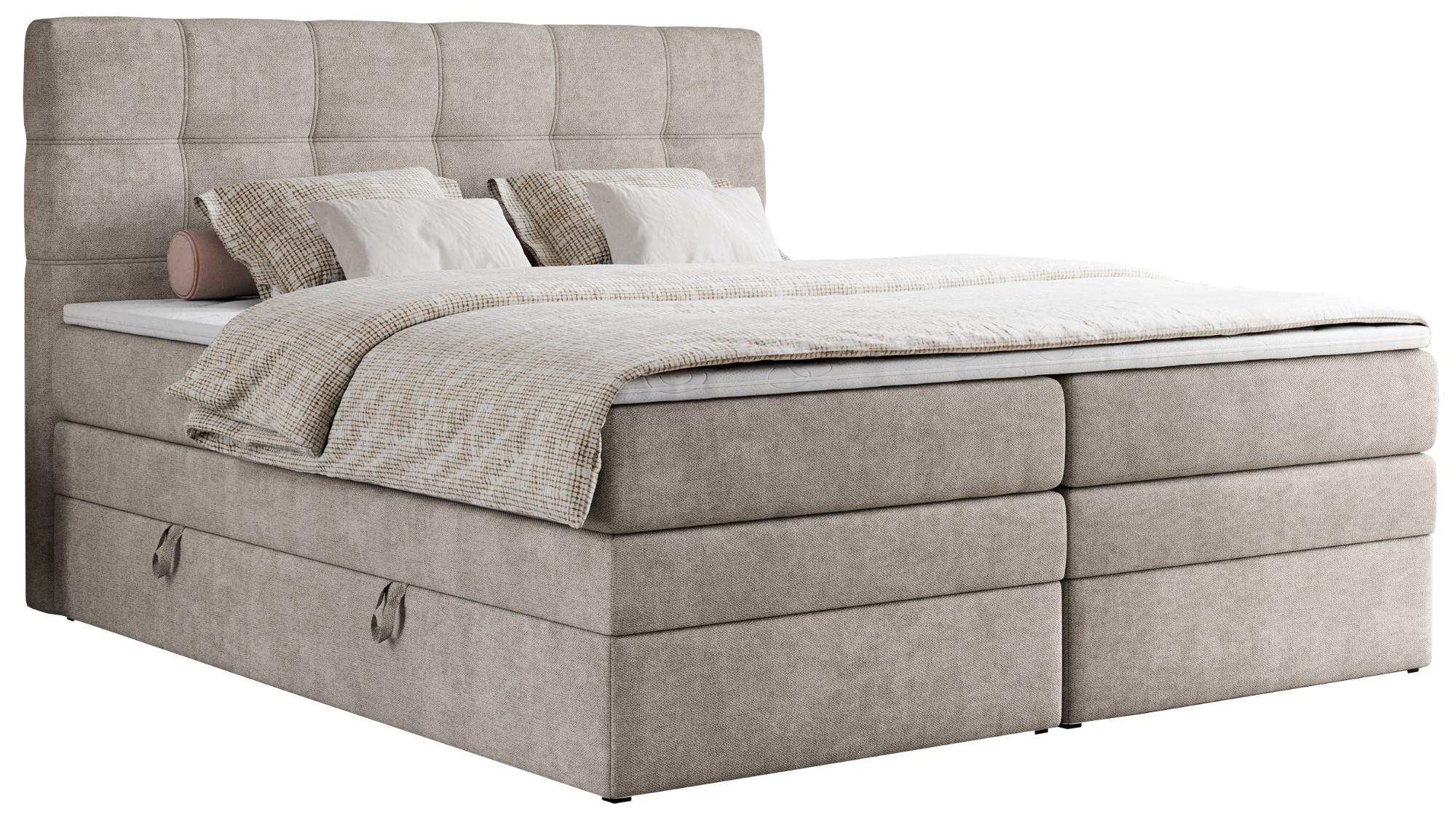 wohnli-moebel-suche-800000649732 Wohnli Möbelsuche - BOXSPRINGBETT ERNI KING 140/200 Beige Struktur - H4