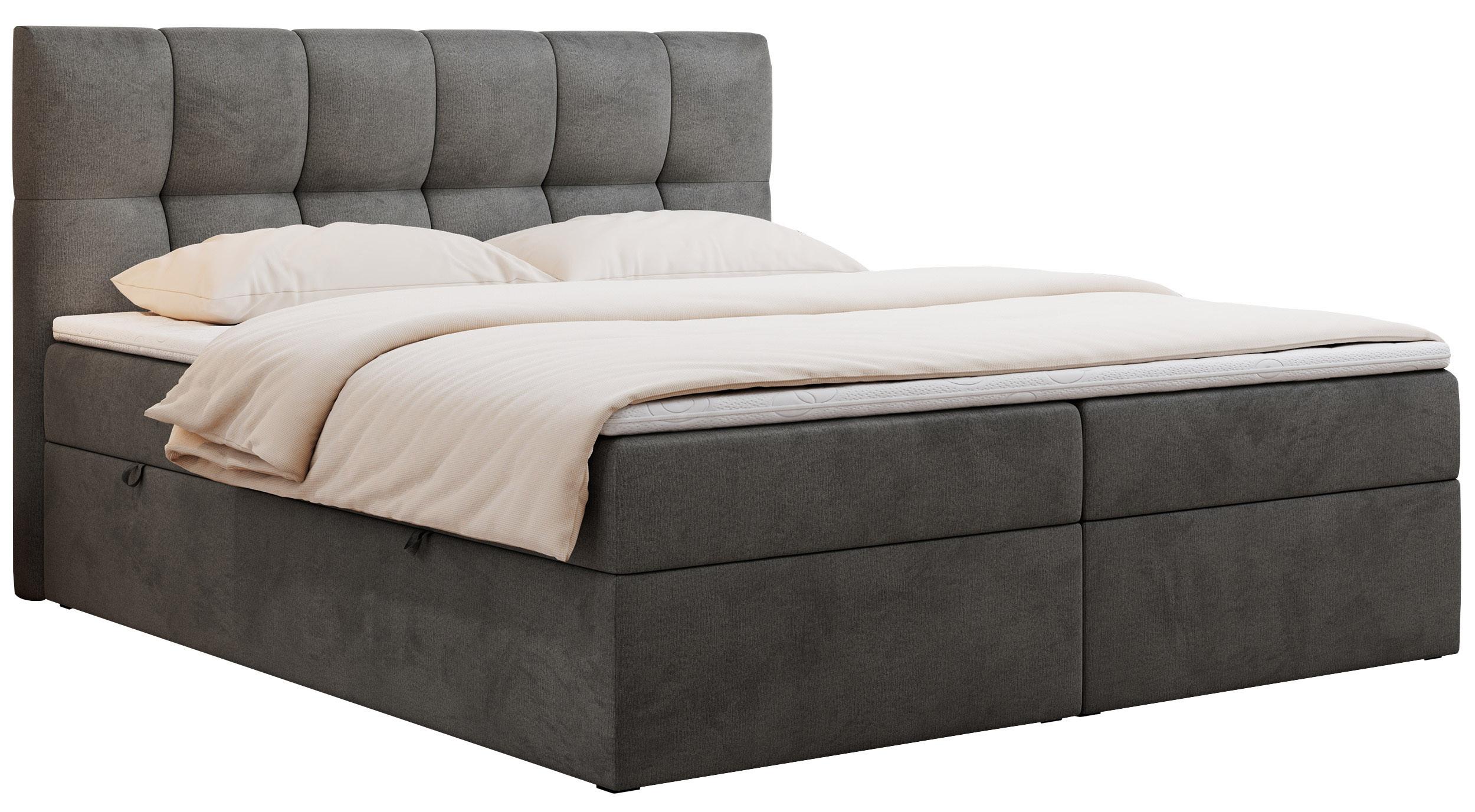 wohnli-moebel-suche-800000649793 Wohnli Möbelsuche - BOXBETT RICO 140/200 Dunkelgrau Velvet - H4