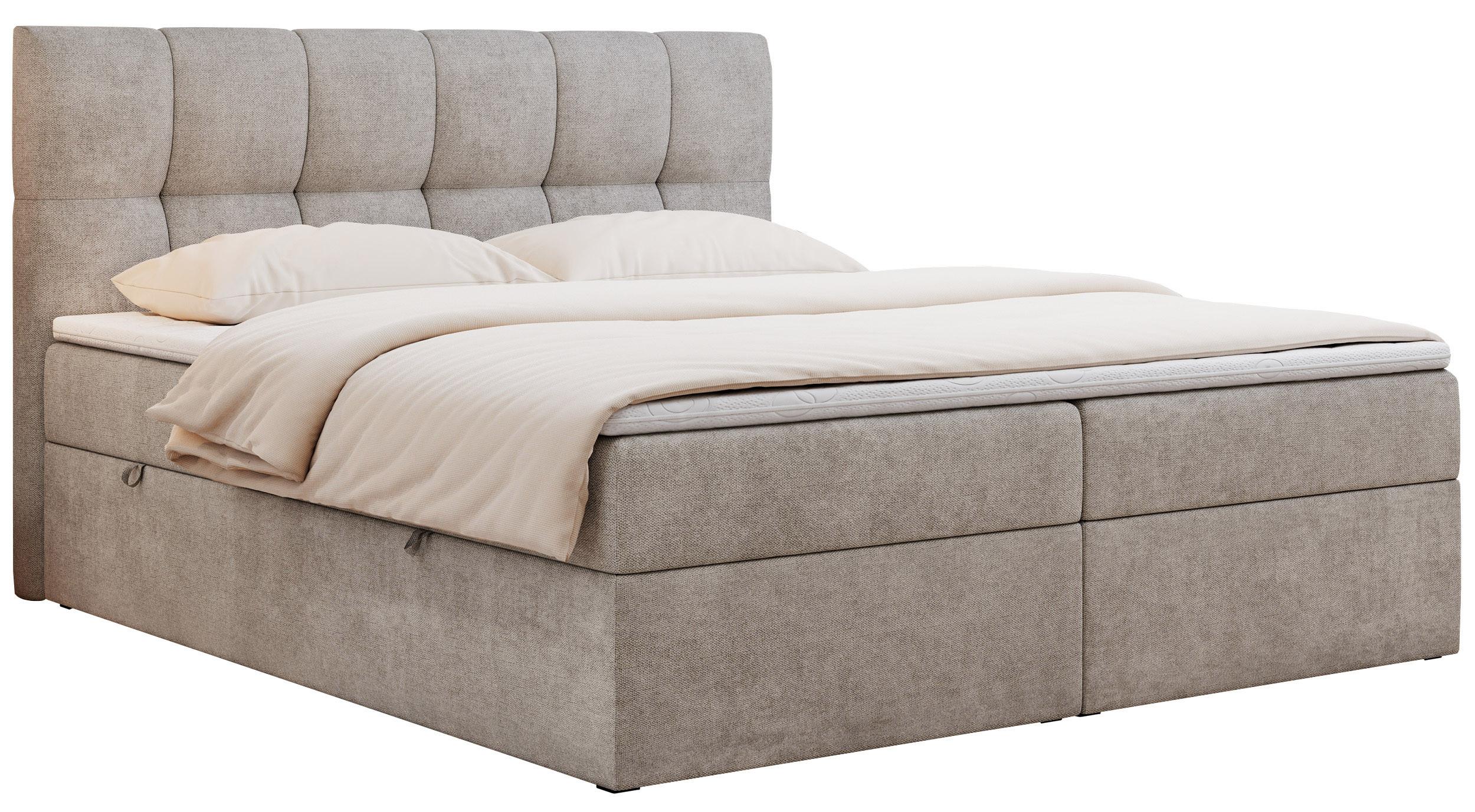 Wohnli Möbelsuche - BOXBETT RICO 200/200 Beige Struktur - H4