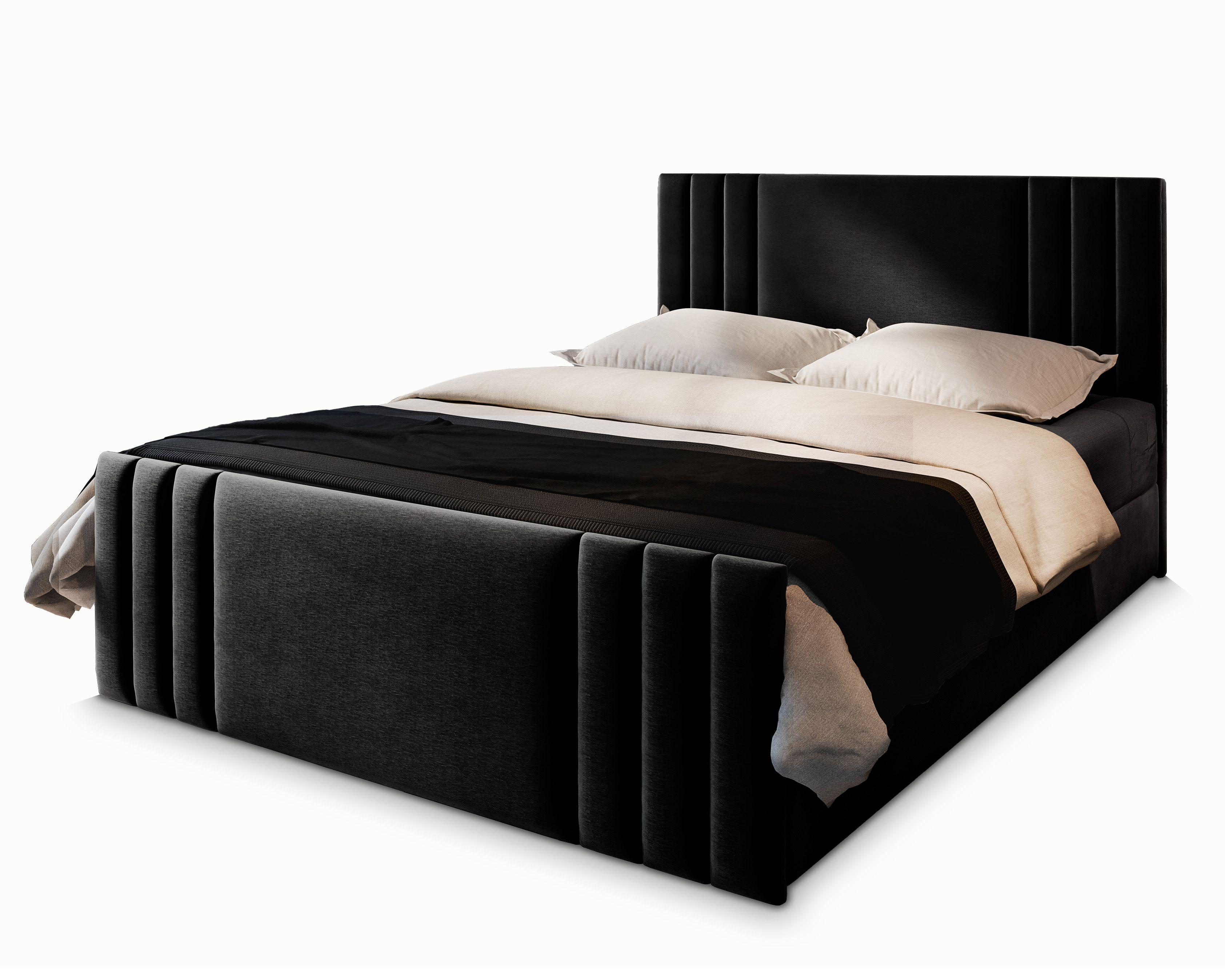 wohnli-moebel-suche-800000650783 Wohnli Möbelsuche - BOXBETT KANES 180x200 cm mit Matratze und Topper - Schwarz