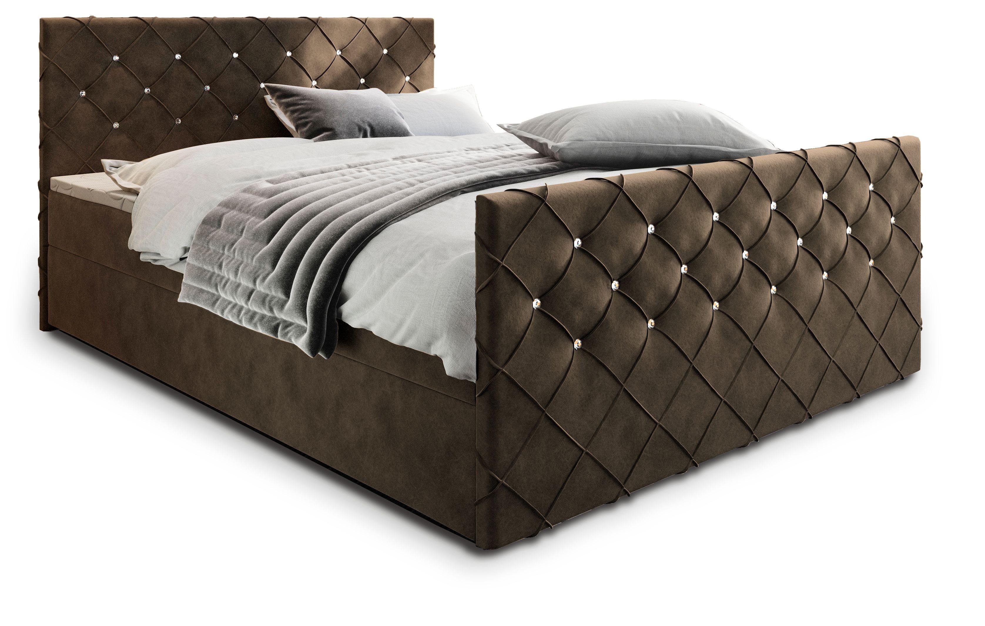wohnli-moebel-suche-800000650792 Wohnli Möbelsuche - BOXBETT MANDI 180x200 cm mit Matratze und Topper - Braun