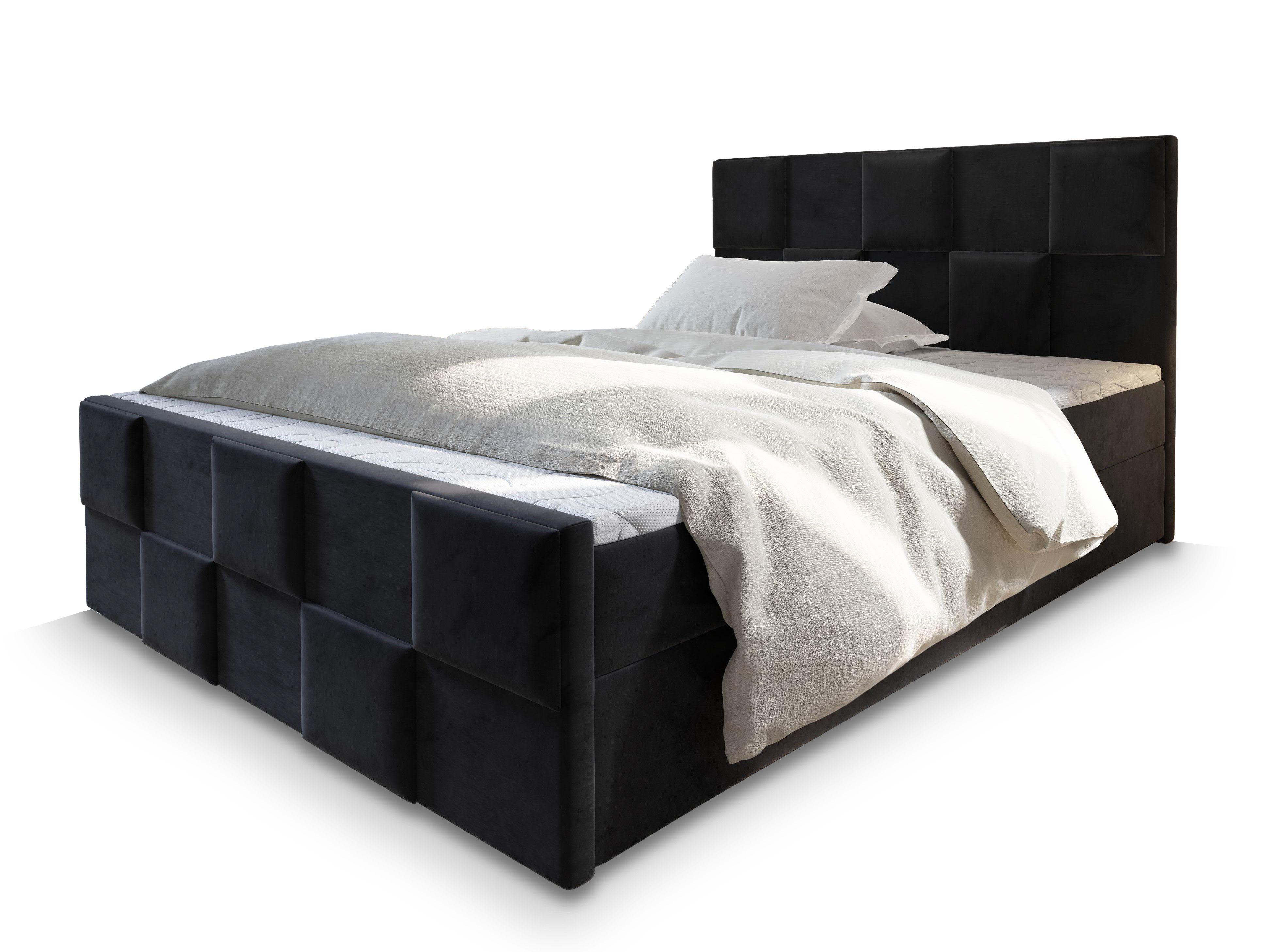 wohnli-moebel-suche-800000650814 Wohnli Möbelsuche - BOXBETT MONA 160x200 cm mit Matratze und Topper - Schwarz