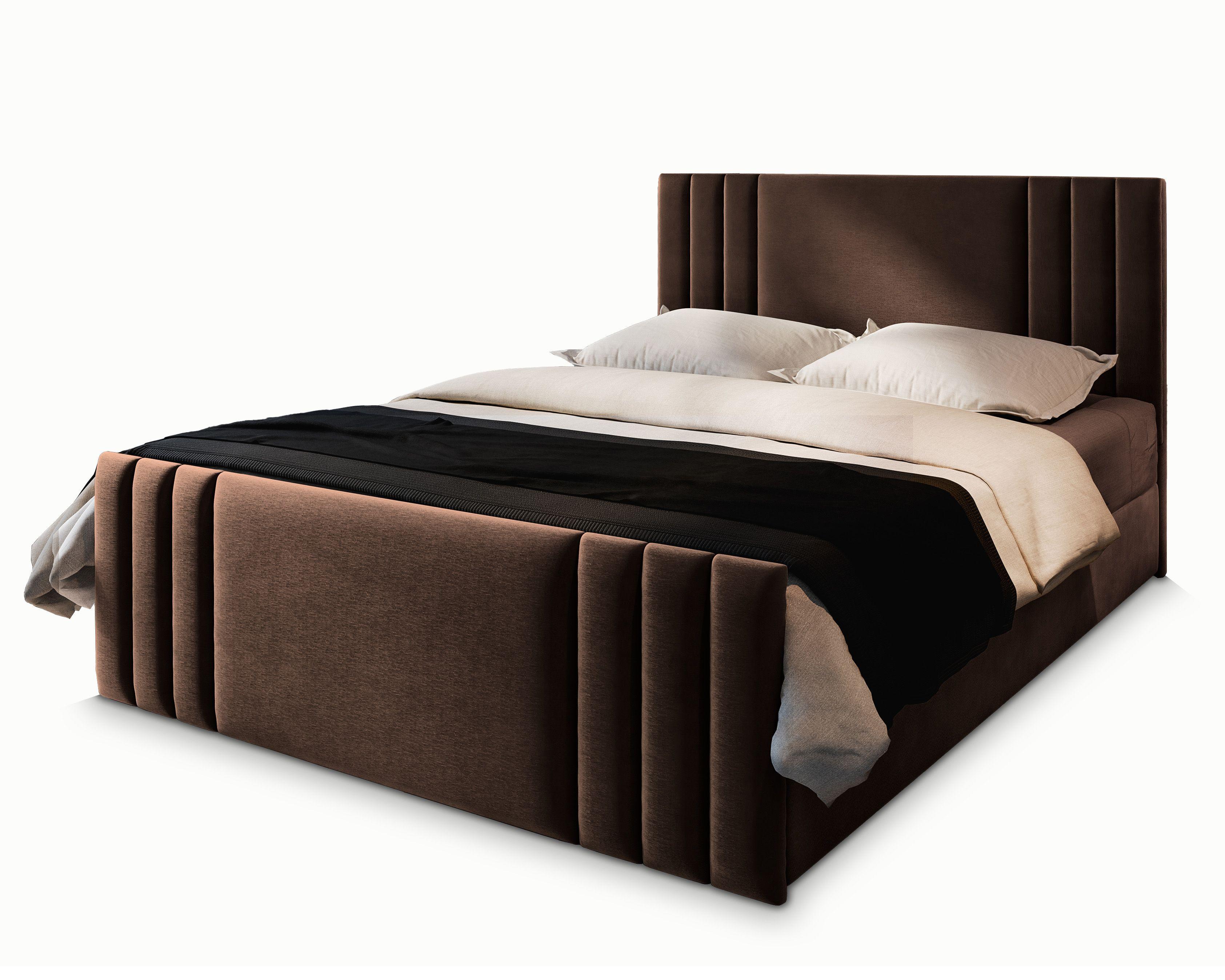 wohnli-moebel-suche-800000650856 Wohnli Möbelsuche - BOXBETT KANES 140x200 cm mit Matratze und Topper - Braun