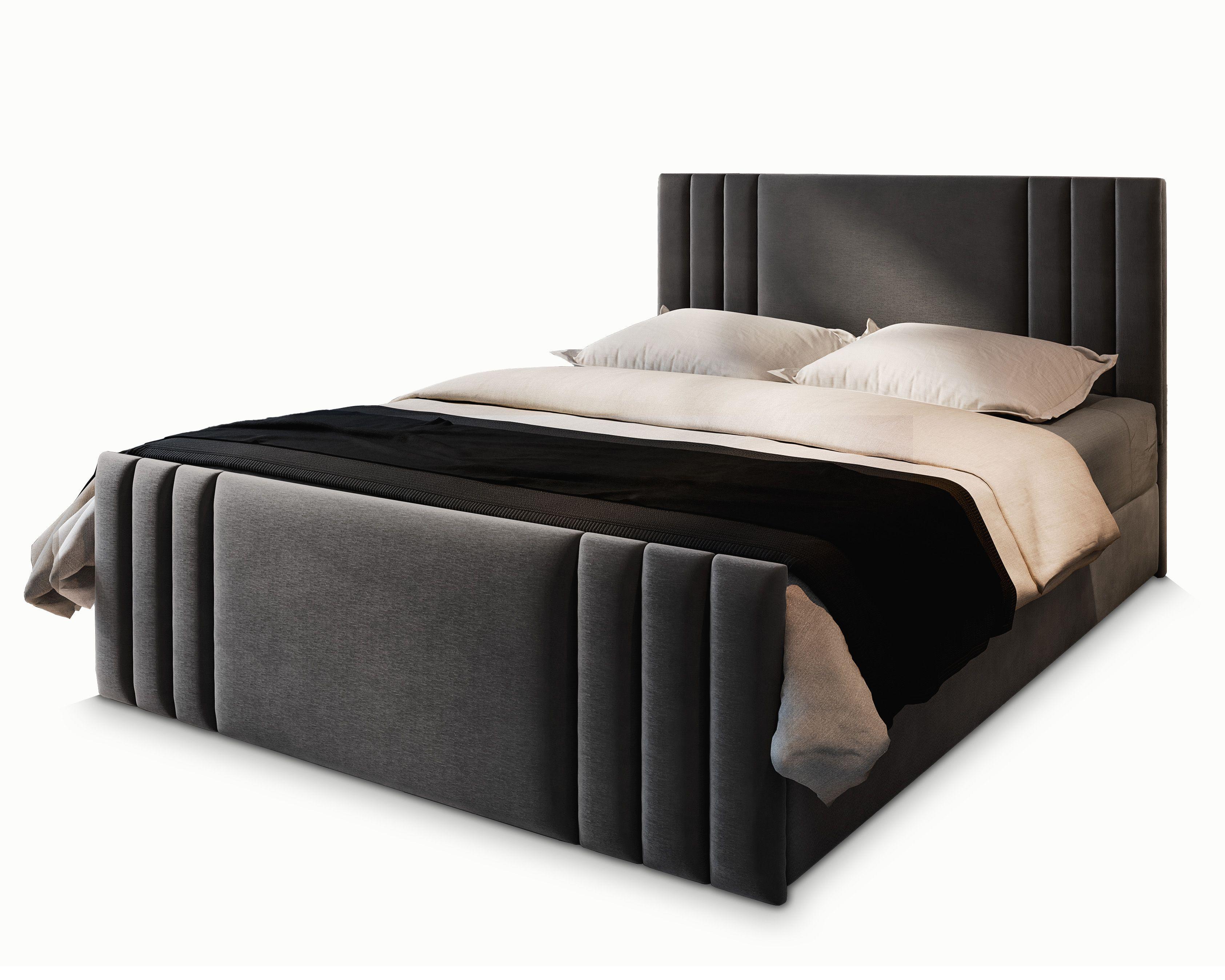 wohnli-moebel-suche-800000650866 Wohnli Möbelsuche - BOXBETT KANES 140x200 cm mit Matratze und Topper - Grau