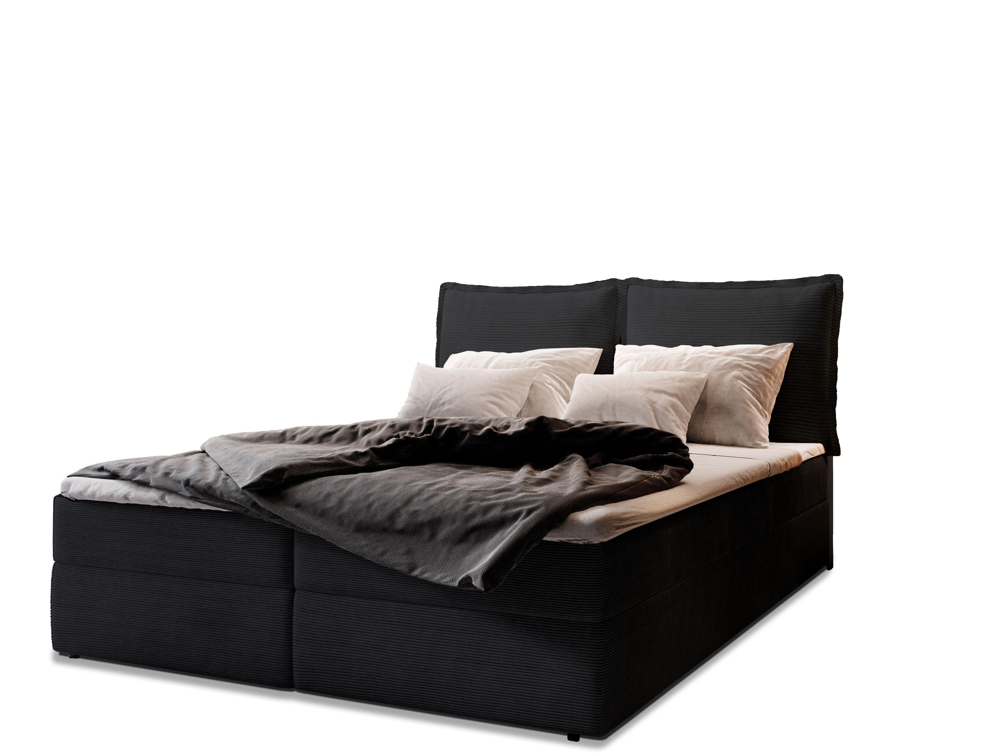 wohnli-moebel-suche-800000650871 Wohnli Möbelsuche - BOXBETT LENTE 140x200 cm mit Matratze und Topper - Schwarz
