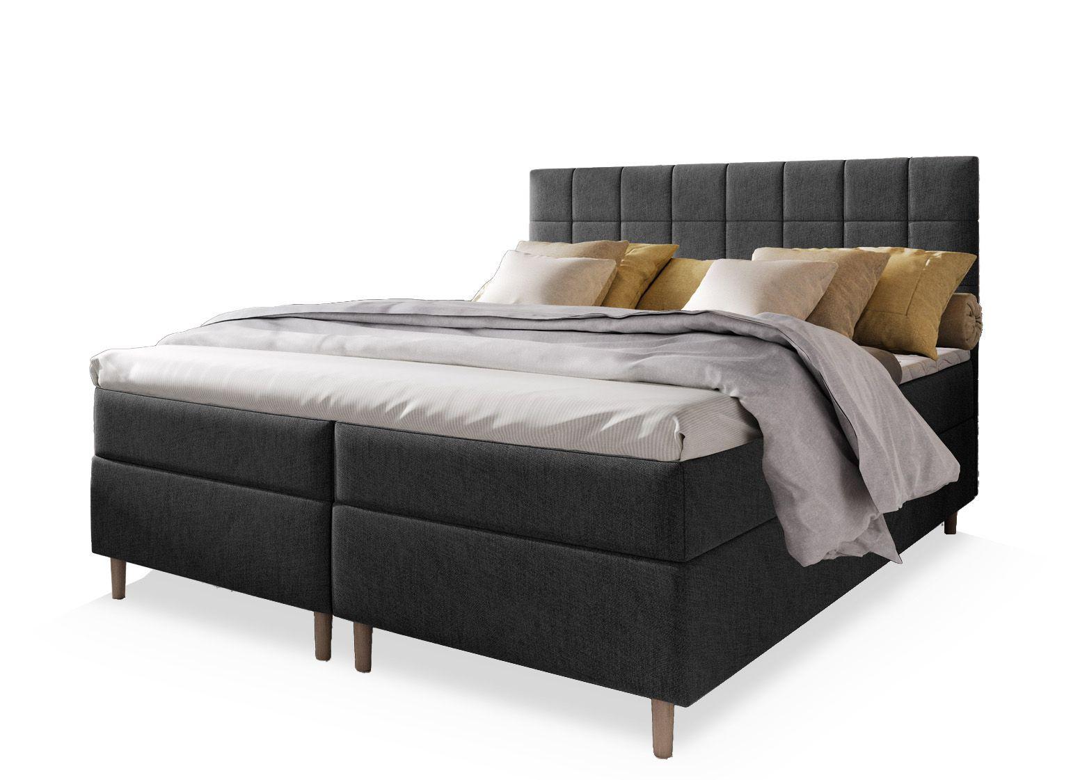 wohnli-moebel-suche-800000650962 Wohnli Möbelsuche - BOXBETT IBIZA 180x200 cm mit Matratze und Topper - Dunkelgrau
