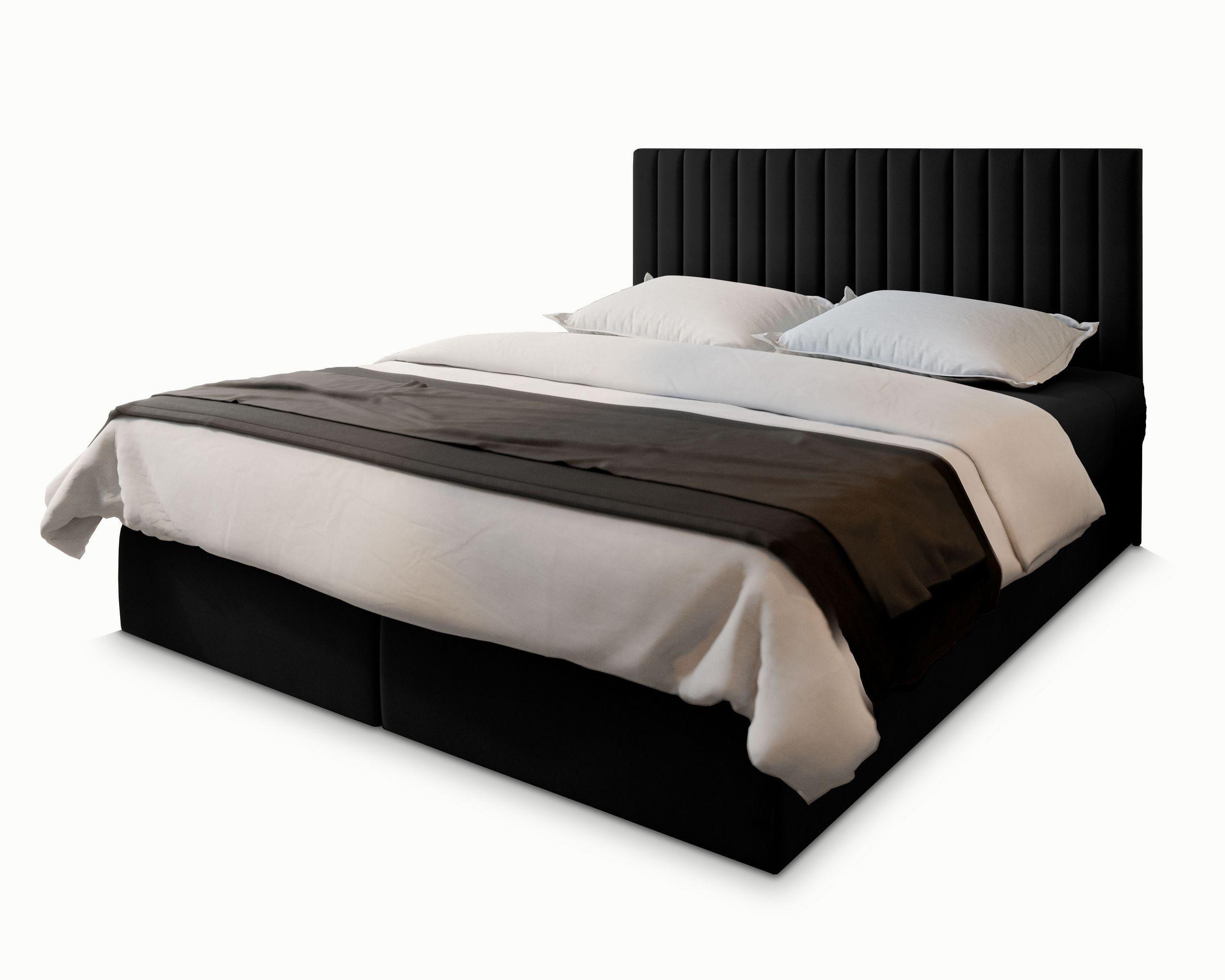 wohnli-moebel-suche-800000650992 Wohnli Möbelsuche - BOXBETT BRESEL 180x200 cm mit Matratze und Topper - Schwarz
