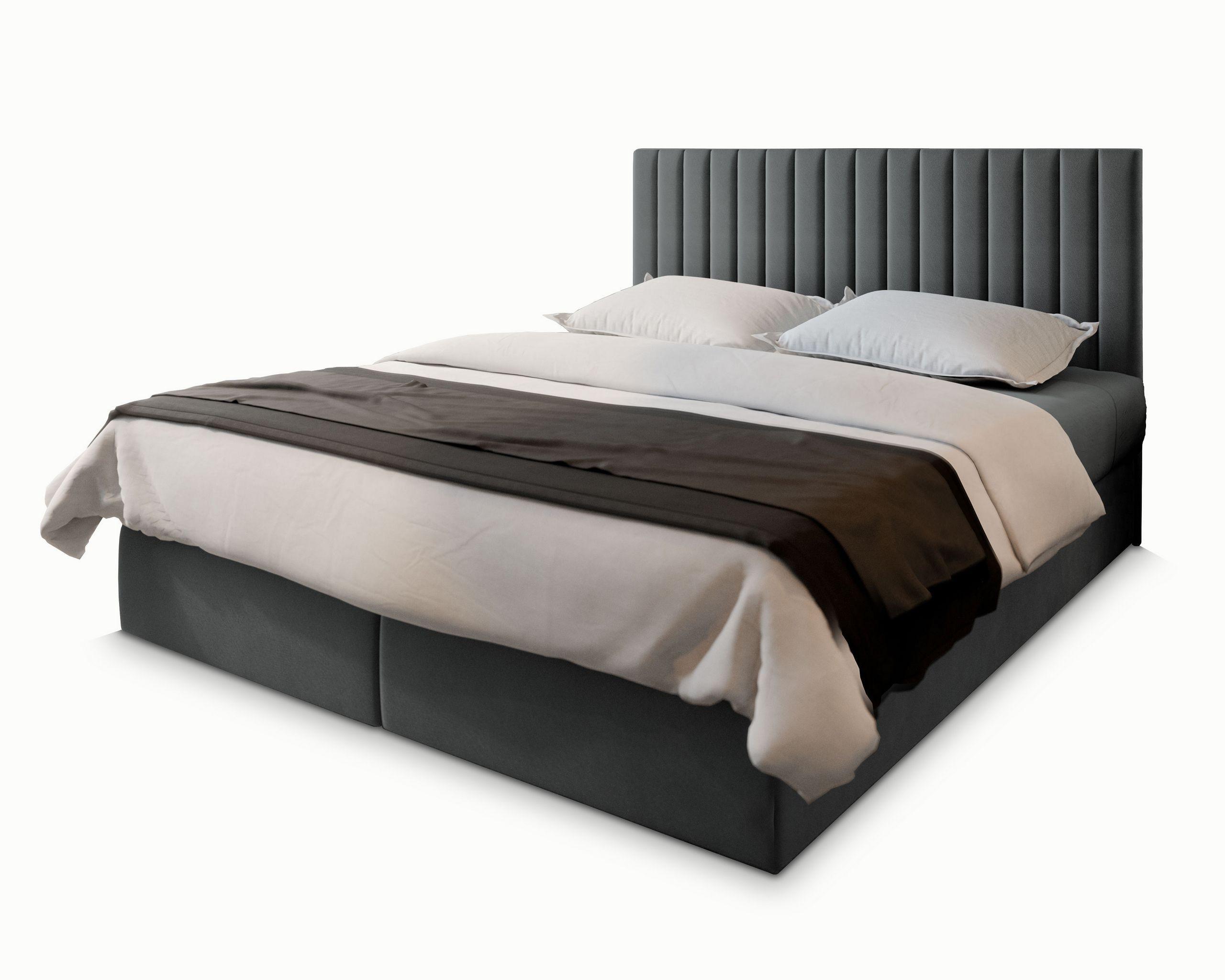 wohnli-moebel-suche-800000651033 Wohnli Möbelsuche - BOXBETT BRESEL 140x200 cm mit Matratze und Topper - Grau