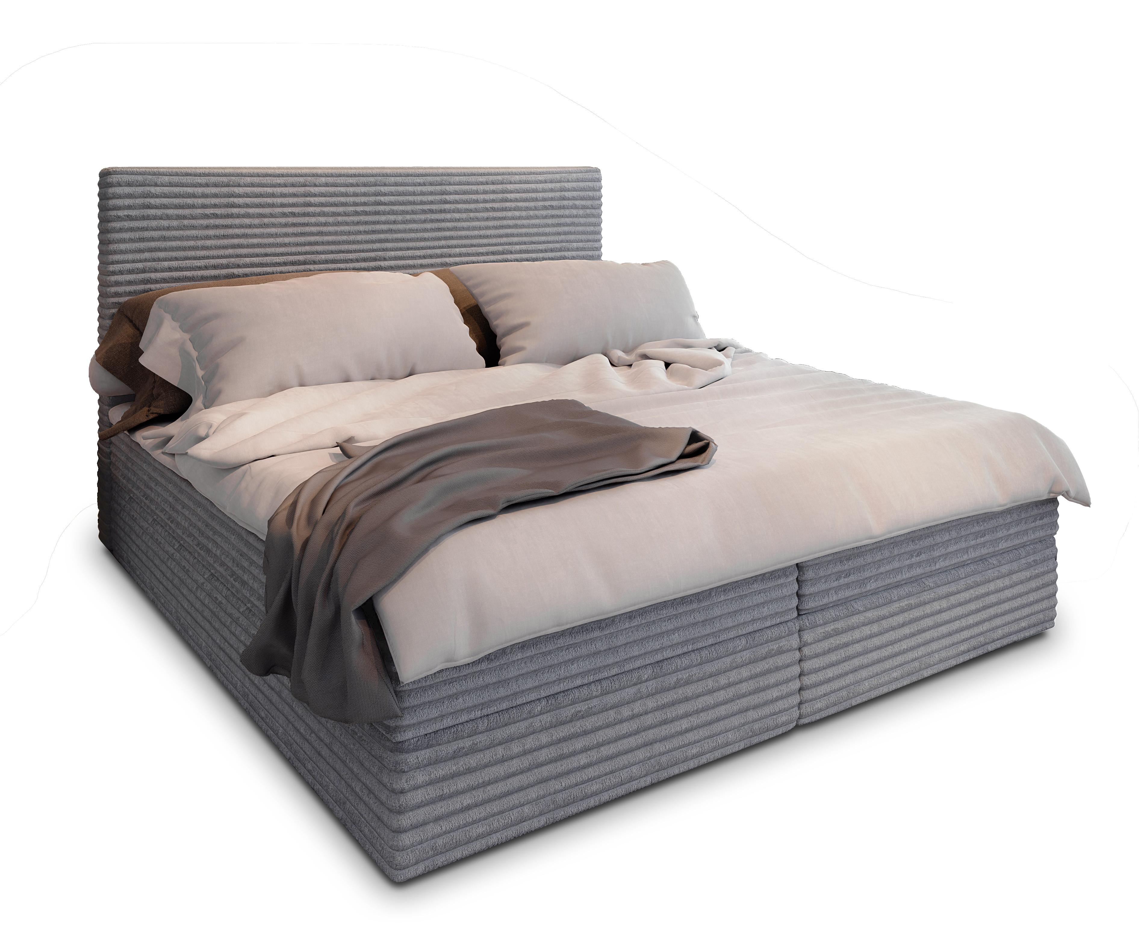 wohnli-moebel-suche-800000651081 Wohnli Möbelsuche - BOXBETT PISA 140x200 cm mit Matratze und Topper - Hellgrau