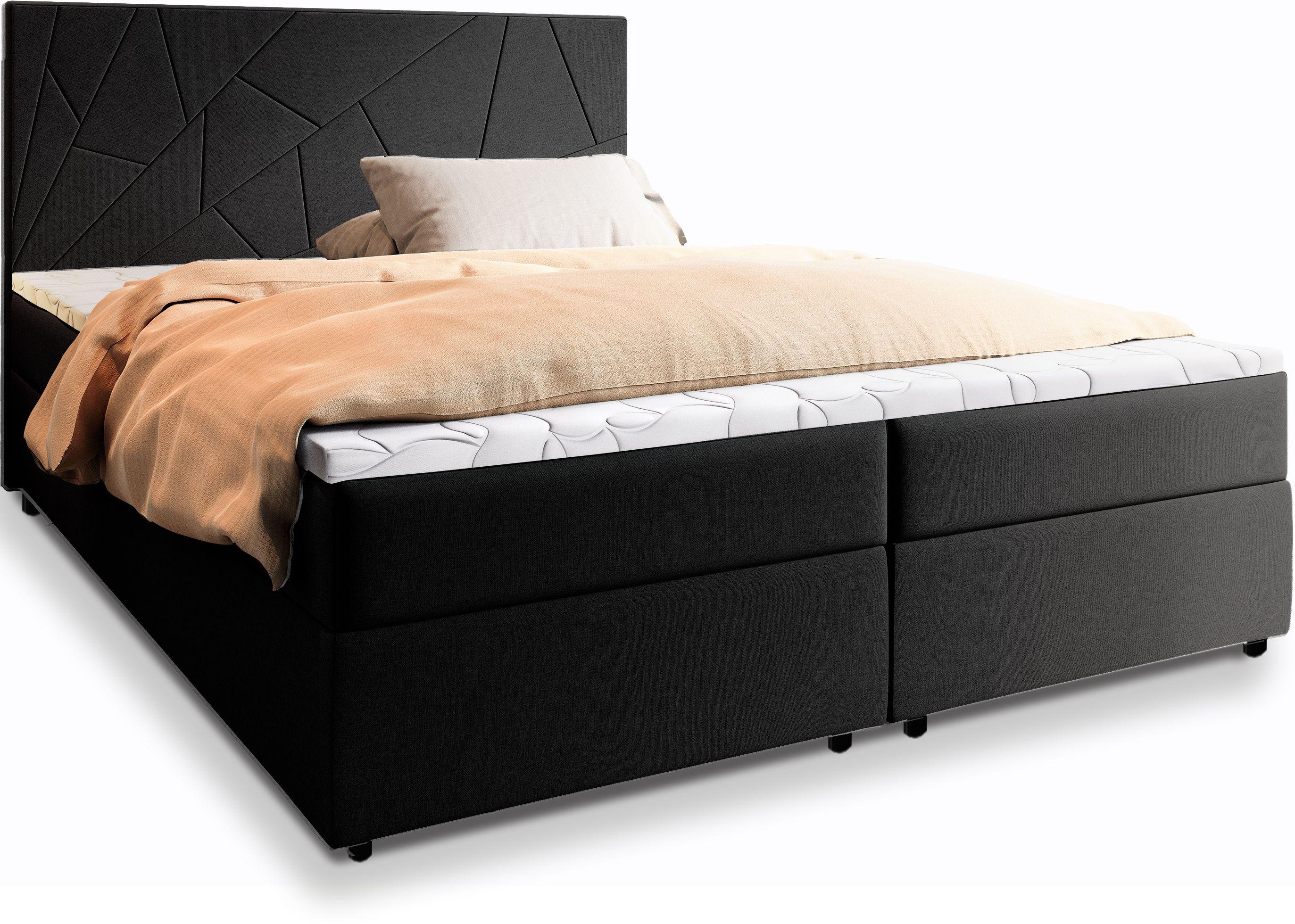 wohnli-moebel-suche-800000651108 Wohnli Möbelsuche - BOXBETT MADO 180x200 cm mit Matratze und Topper - Schwarz