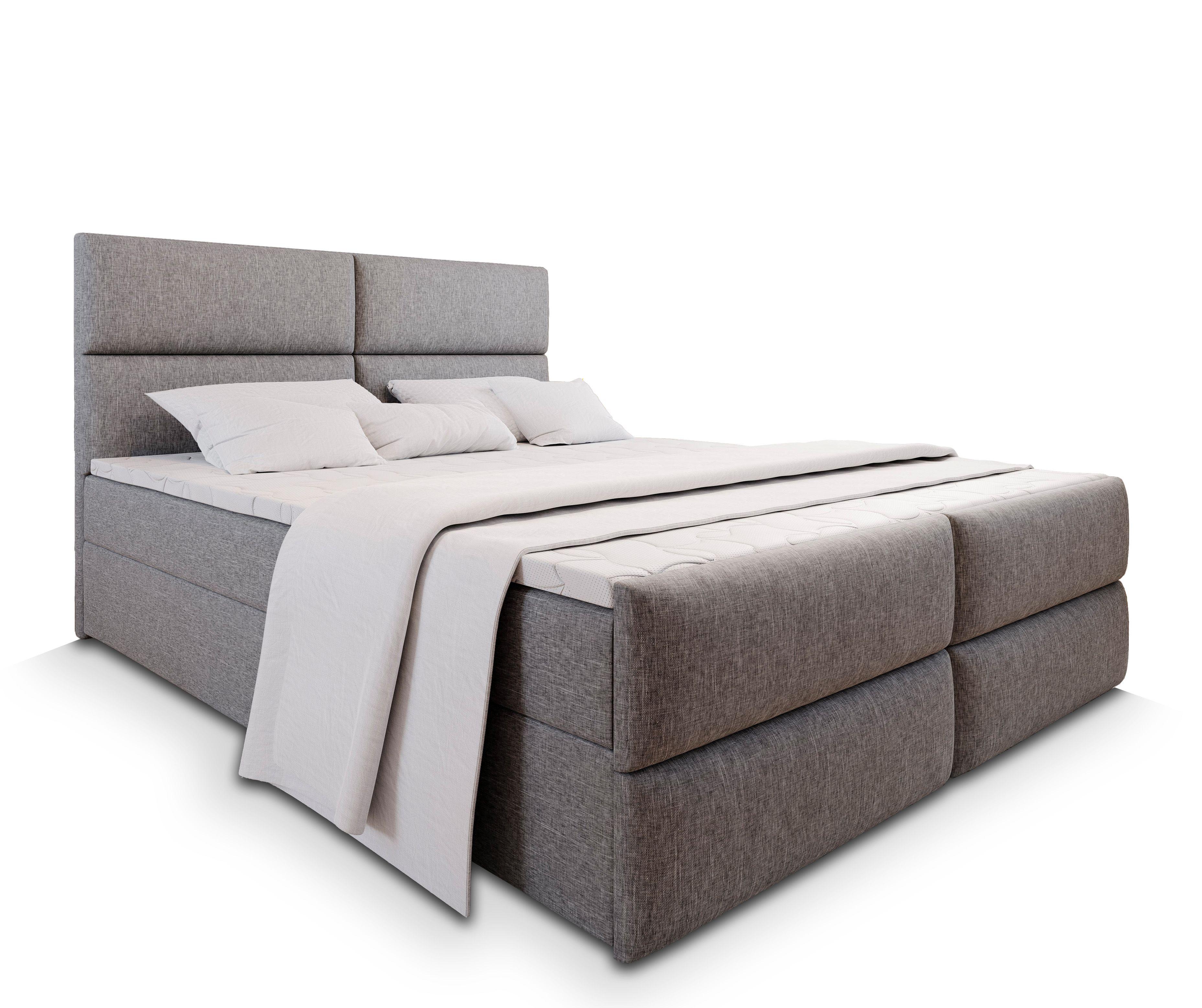 wohnli-moebel-suche-800000651116 Wohnli Möbelsuche - BOXBETT MULEN 160x200 cm mit Matratze und Topper - Hellgrau