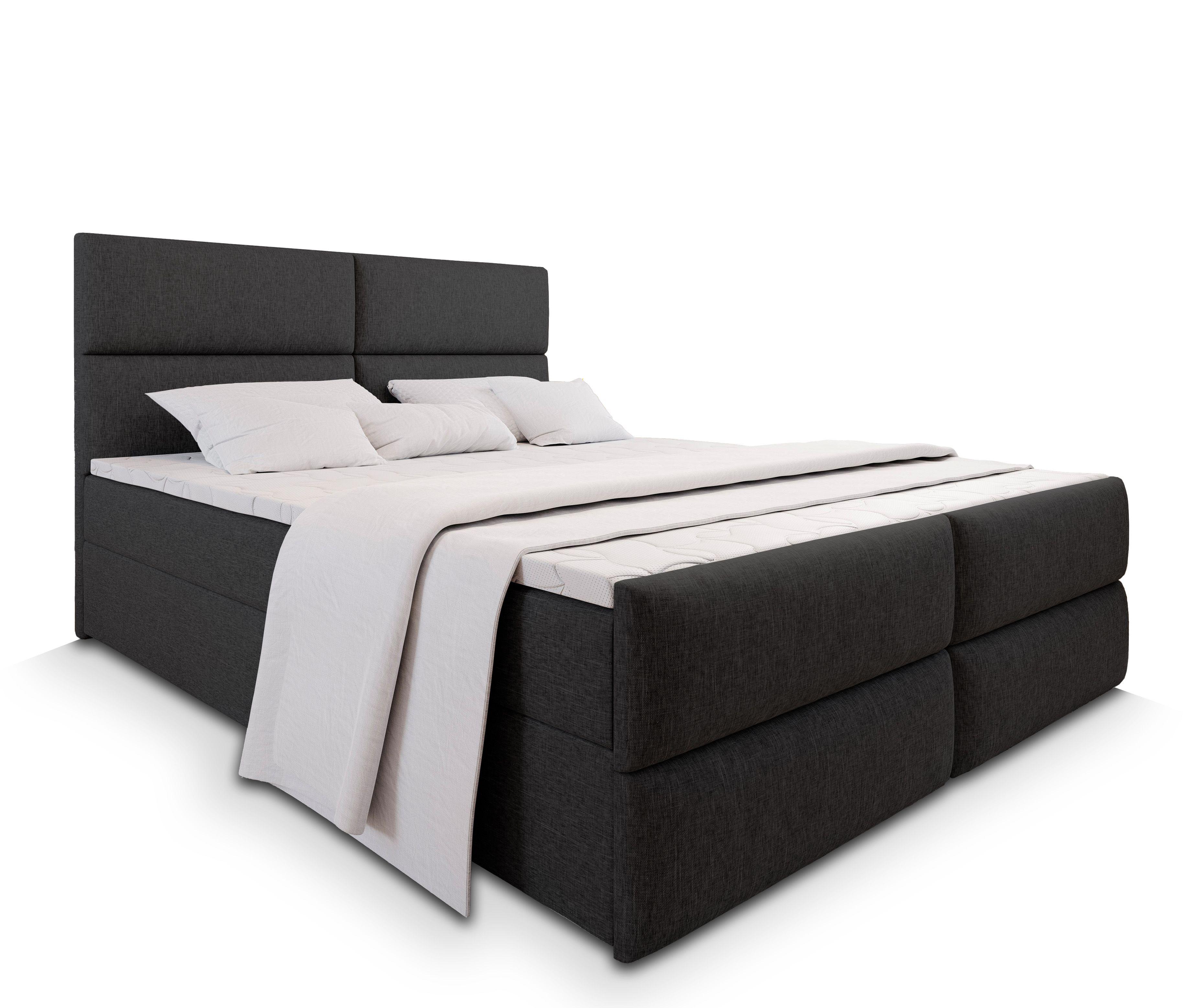 wohnli-moebel-suche-800000651139 Wohnli Möbelsuche - BOXBETT MULEN 140x200 cm mit Matratze und Topper - Schwarz