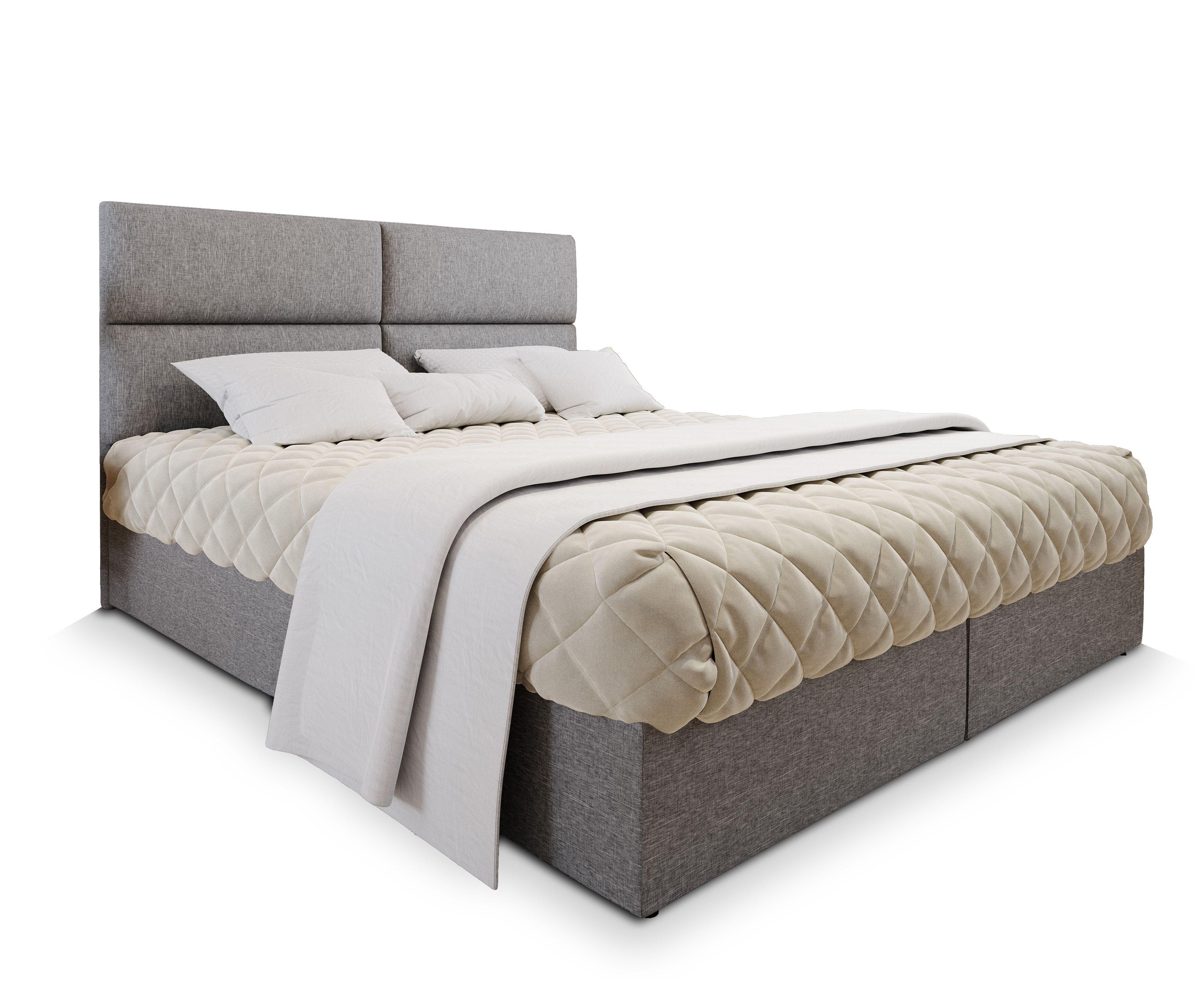 wohnli-moebel-suche-800000651151 Wohnli Möbelsuche - BOXBETT LONIS 180x200 cm mit Matratze und Topper - Hellgrau