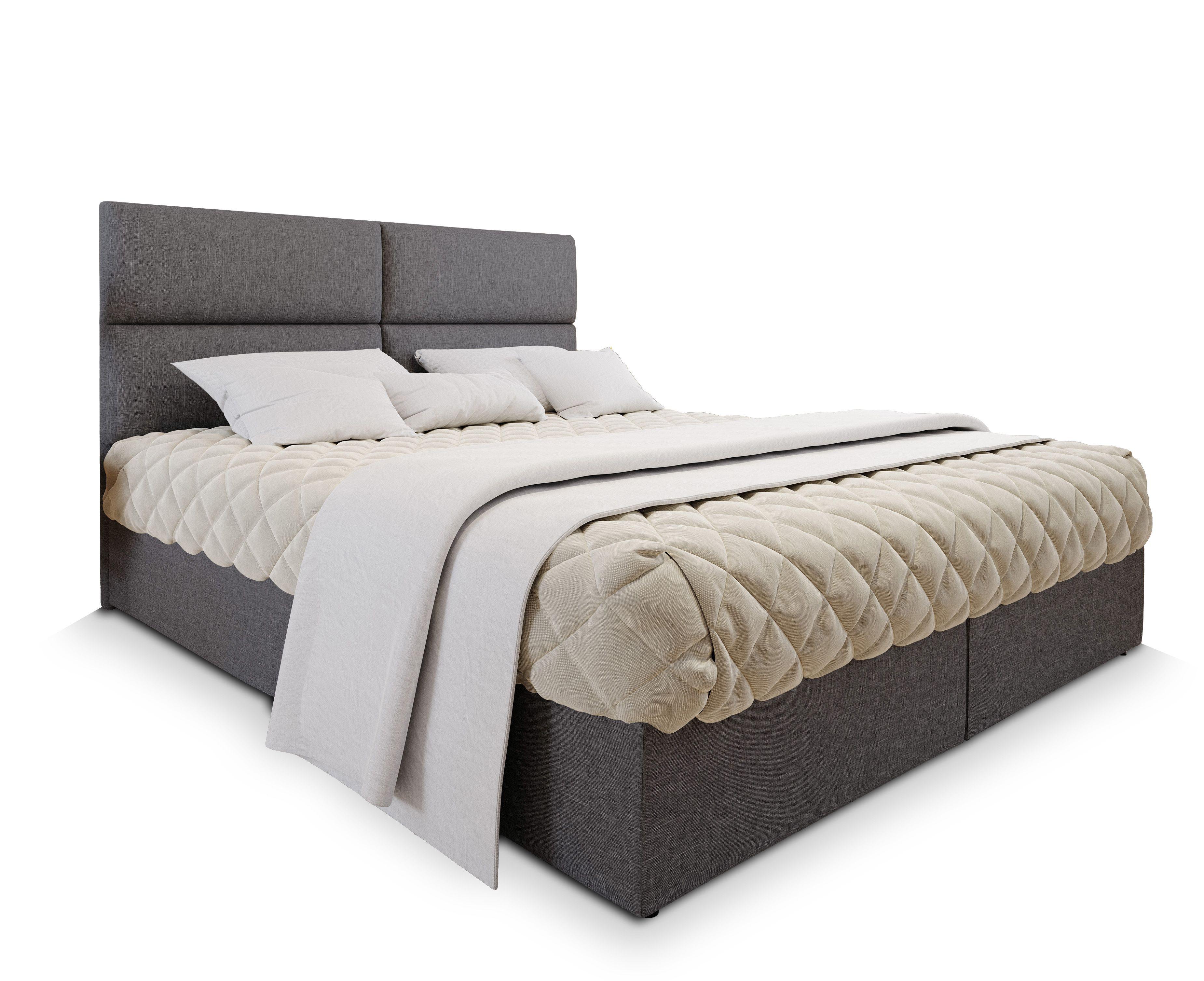 wohnli-moebel-suche-800000651169 Wohnli Möbelsuche - BOXBETT LONIS 180x200 cm mit Matratze und Topper - Grau
