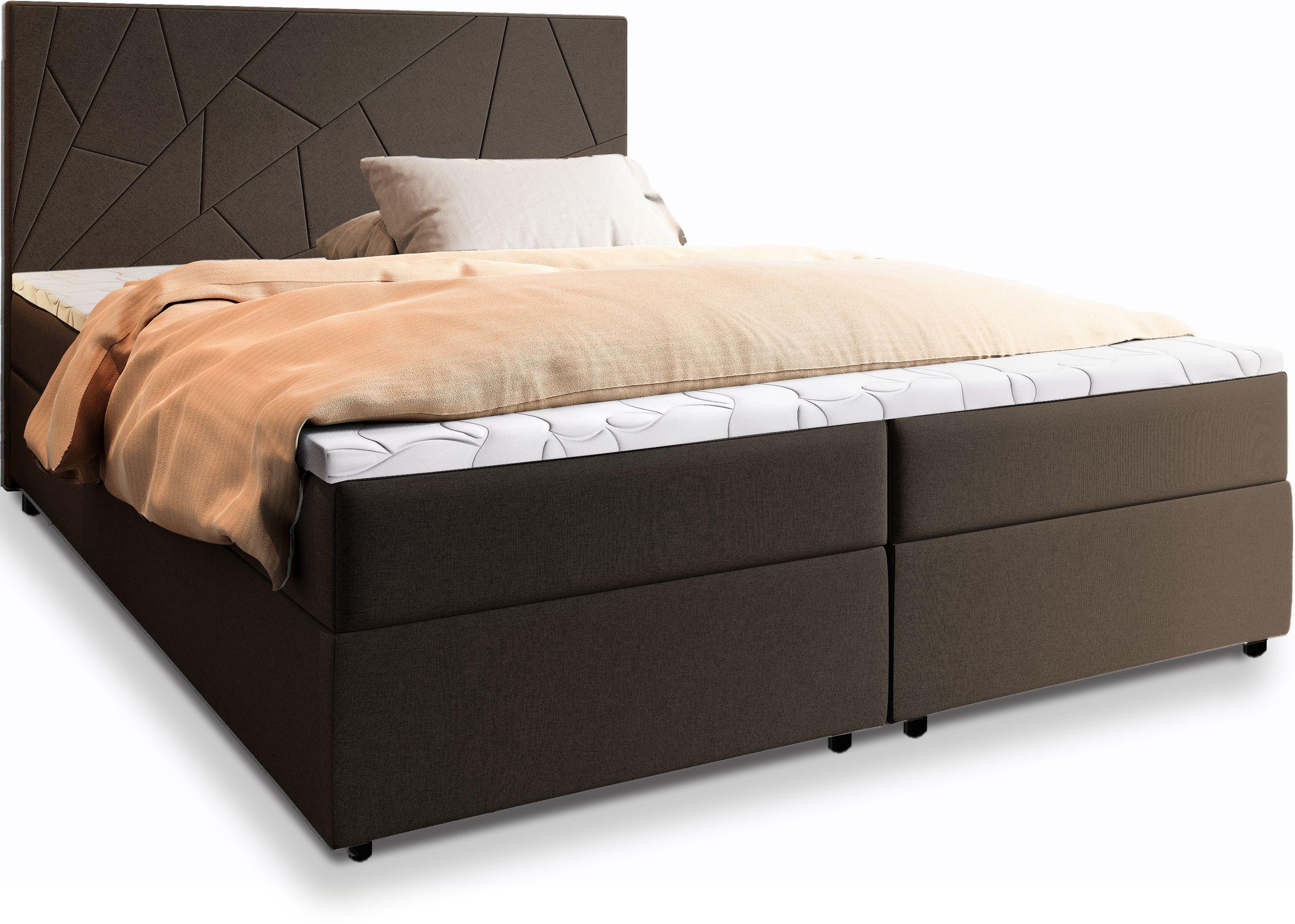 wohnli-moebel-suche-800000651176 Wohnli Möbelsuche - BOXBETT MADO 160x200 cm mit Matratze und Topper - Braun