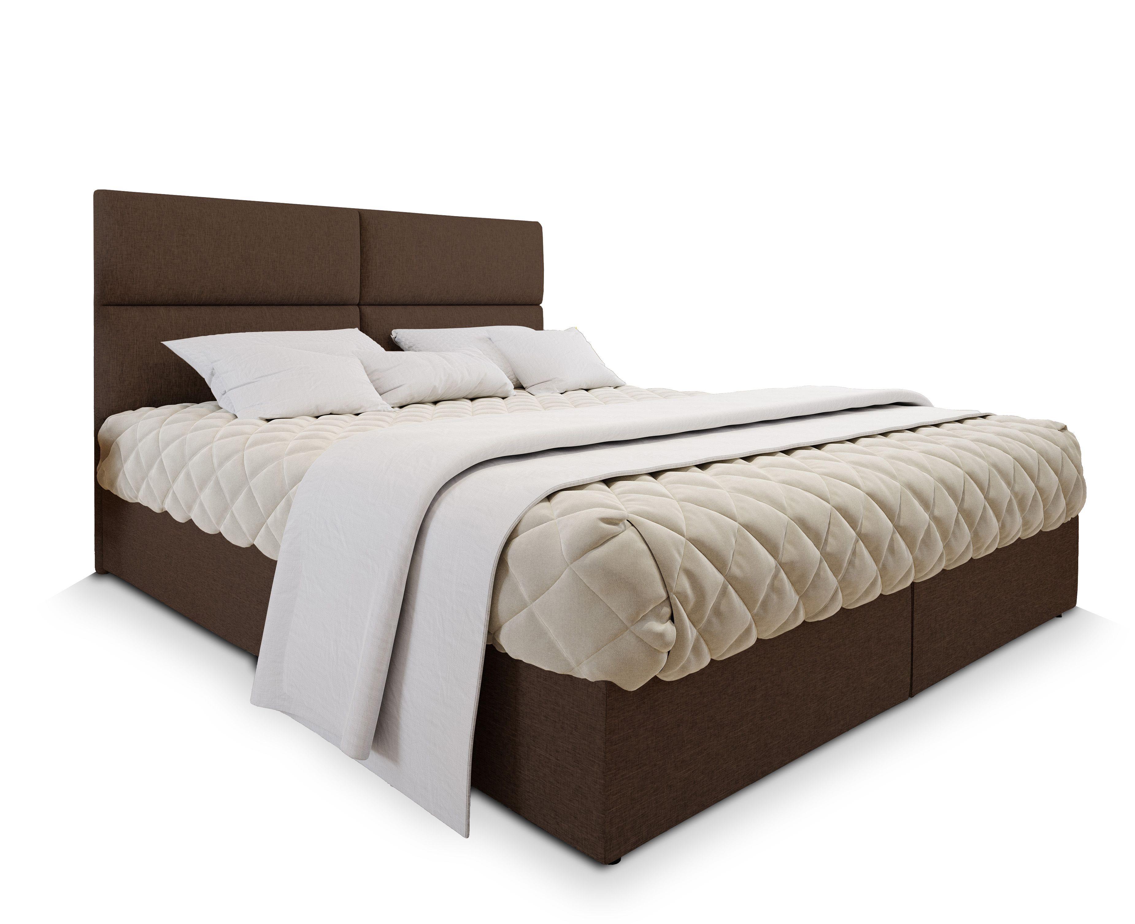 wohnli-moebel-suche-800000651180 Wohnli Möbelsuche - BOXBETT LONIS 180x200 cm mit Matratze und Topper - Braun