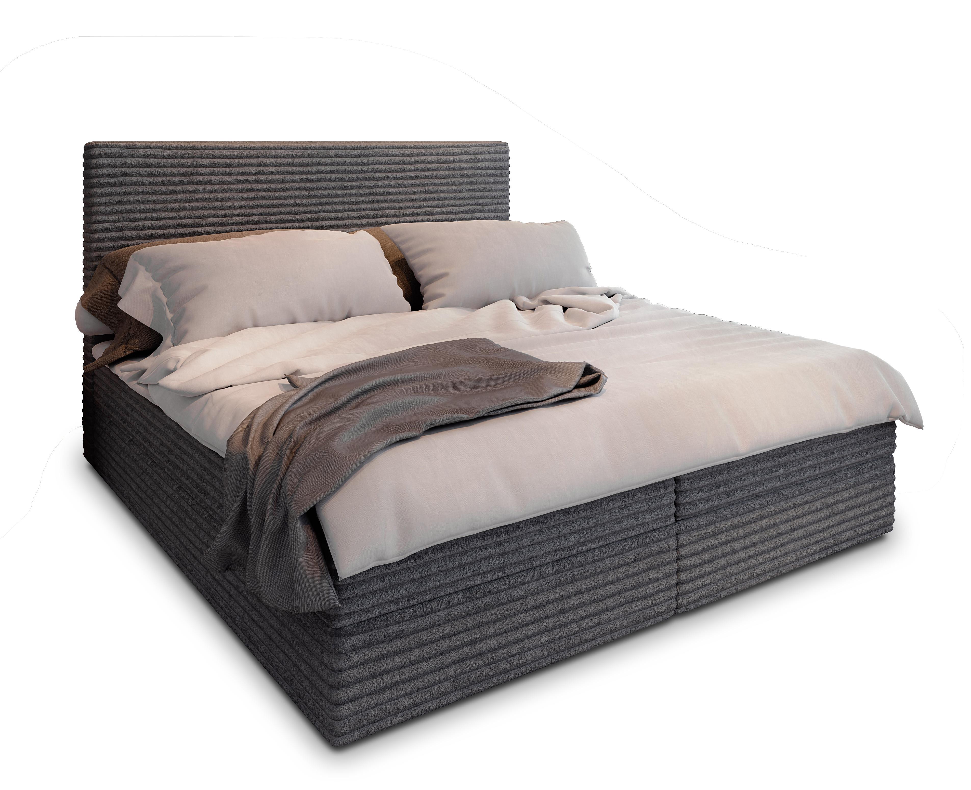wohnli-moebel-suche-800000651209 Wohnli Möbelsuche - BOXBETT PISA 180x200 cm mit Matratze und Topper - Grau