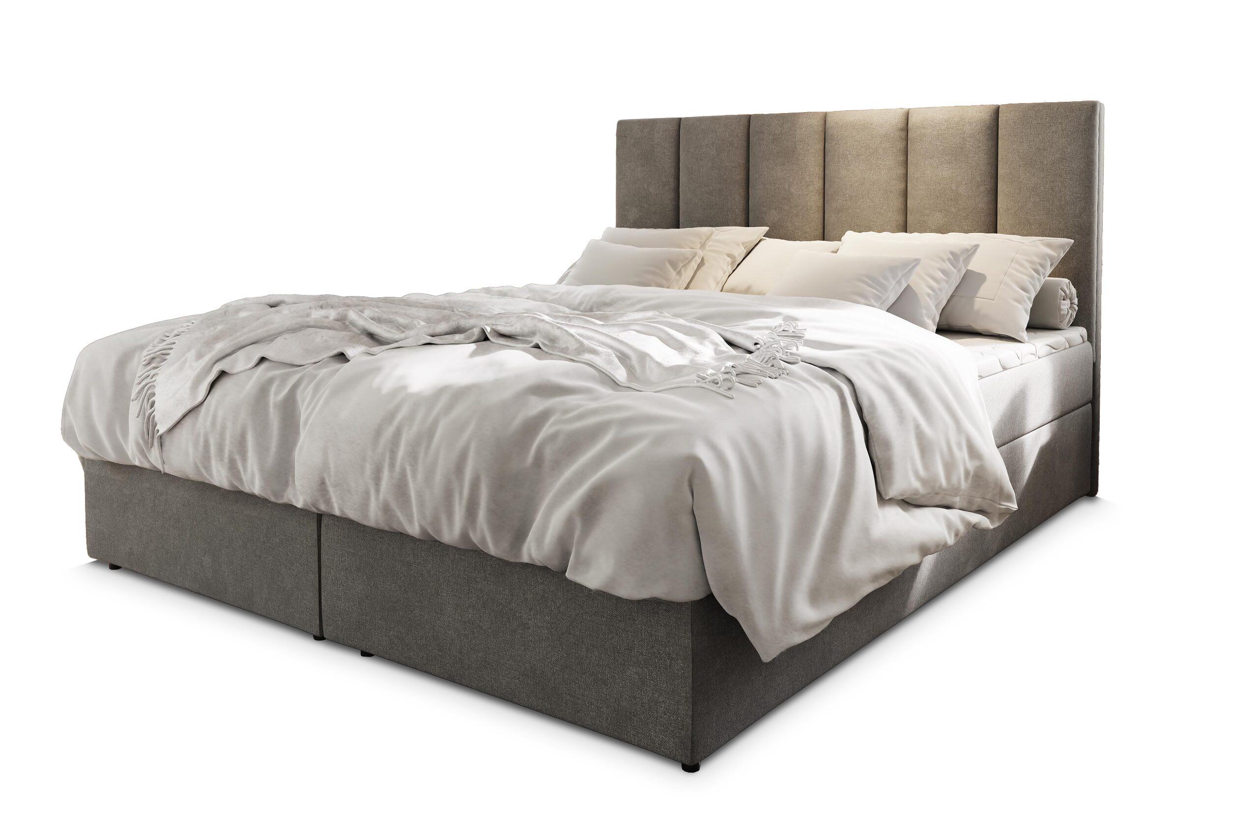 wohnli-moebel-suche-800000651265 Wohnli Möbelsuche - BOXBETT MERIL 180x200 cm mit Matratze und Topper - Grau