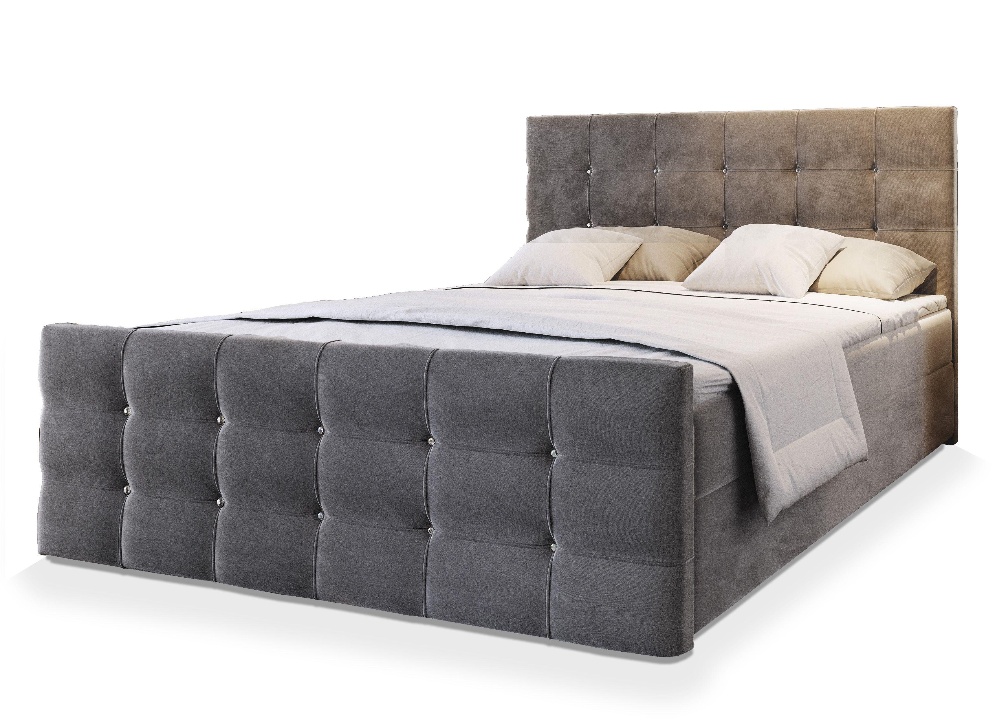 wohnli-moebel-suche-800000651363 Wohnli Möbelsuche - BOXBETT SLAT 180x200 cm mit Matratze und Topper - Grau