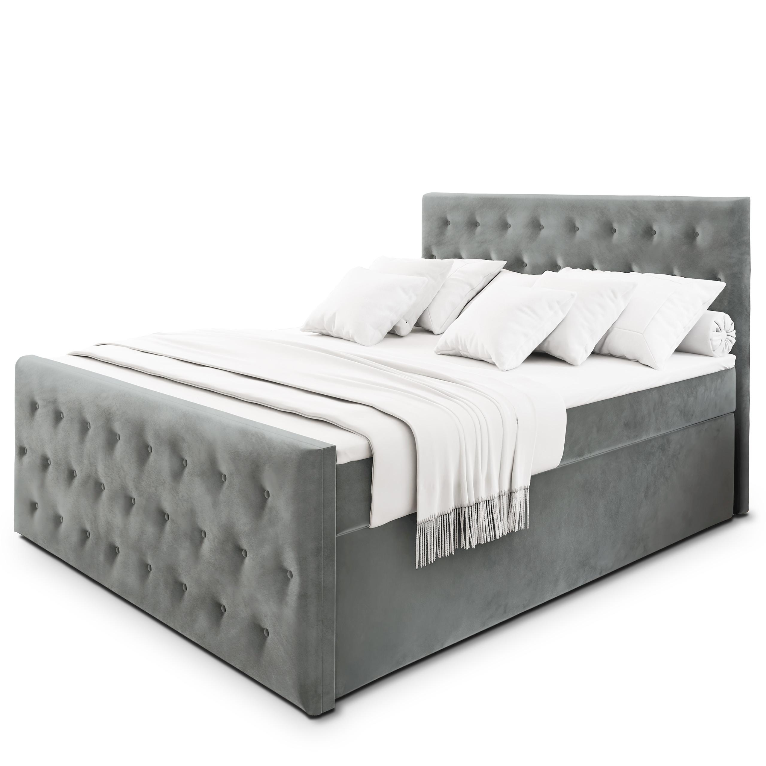 wohnli-moebel-suche-800000651419 Wohnli Möbelsuche - BOXBETT FONDI 180x200 cm mit Matratze und Topper - Hellgrau