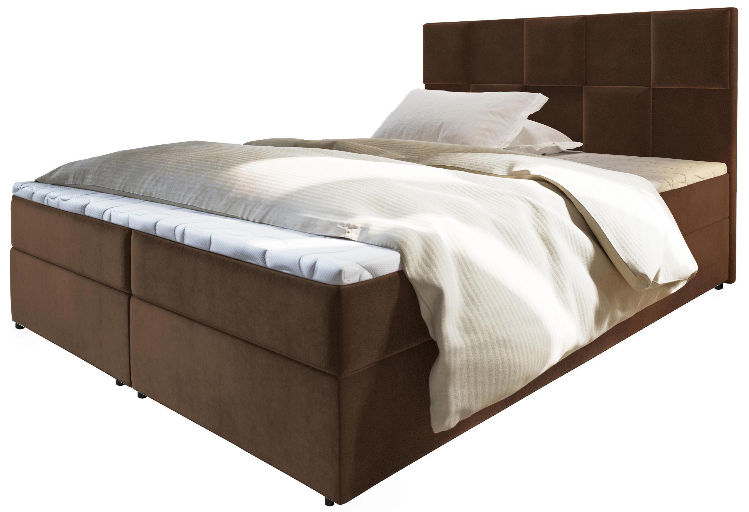 wohnli-moebel-suche-800000651440 Wohnli Möbelsuche - BOXBETT PRATA 180x200 cm mit Matratze und Topper - Braun