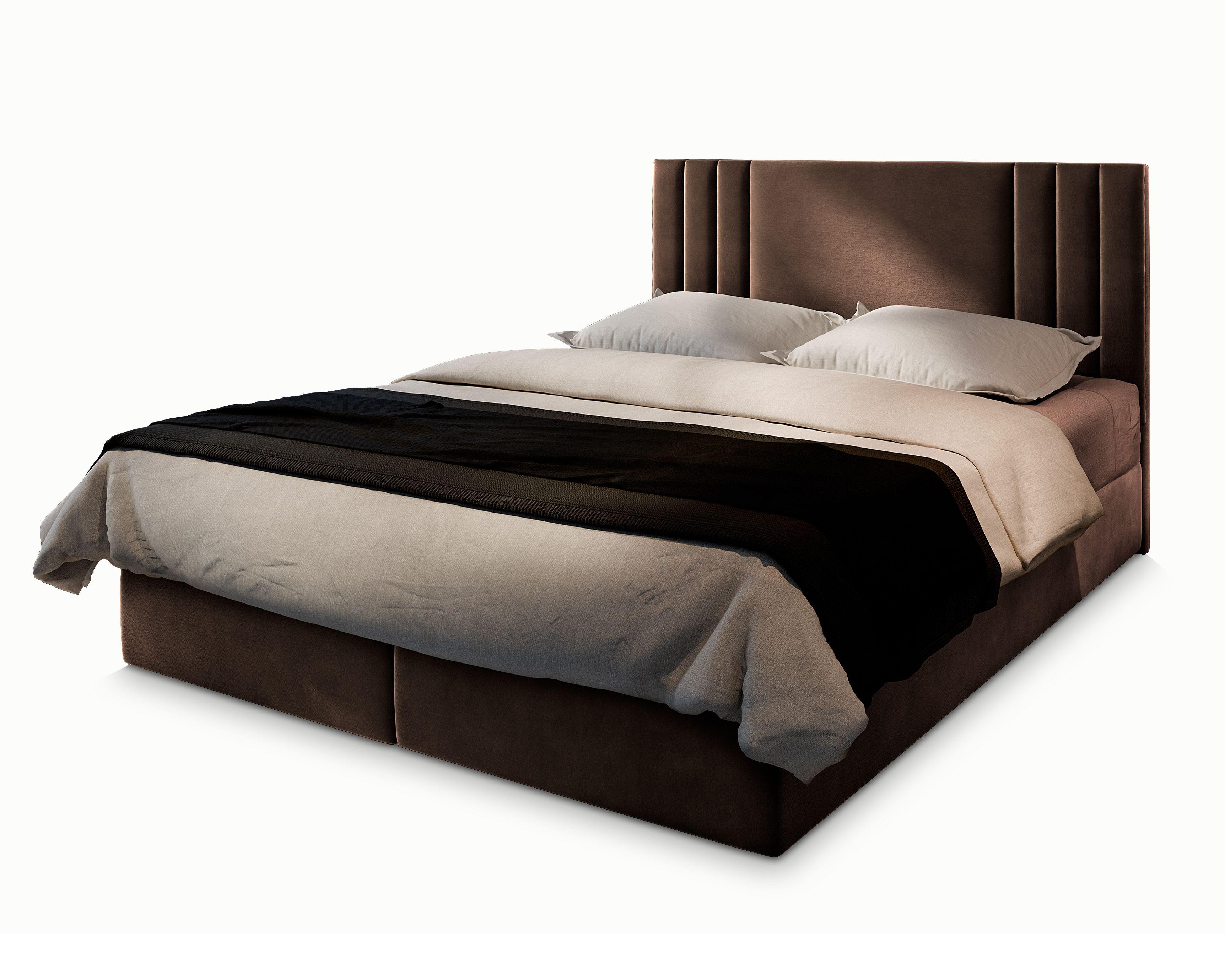 wohnli-moebel-suche-800000651443 Wohnli Möbelsuche - BOXBETT BRES 180x200 cm mit Matratze und Topper - Braun