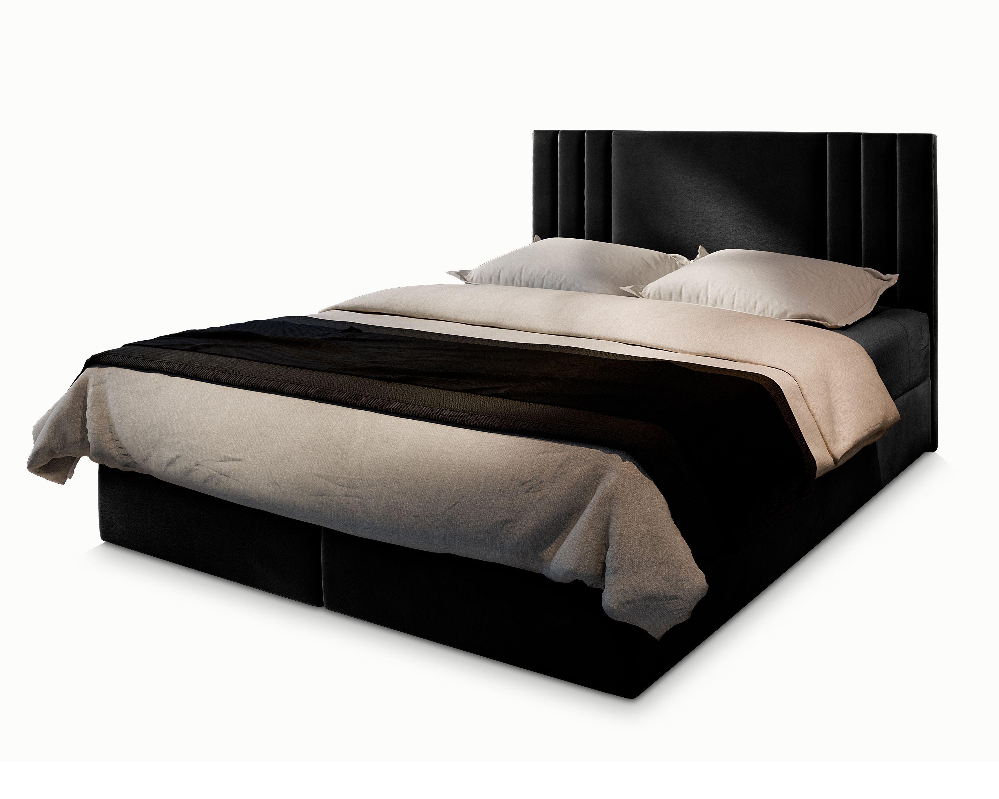 wohnli-moebel-suche-800000651458 Wohnli Möbelsuche - BOXBETT BRES 140x200 cm mit Matratze und Topper - Schwarz