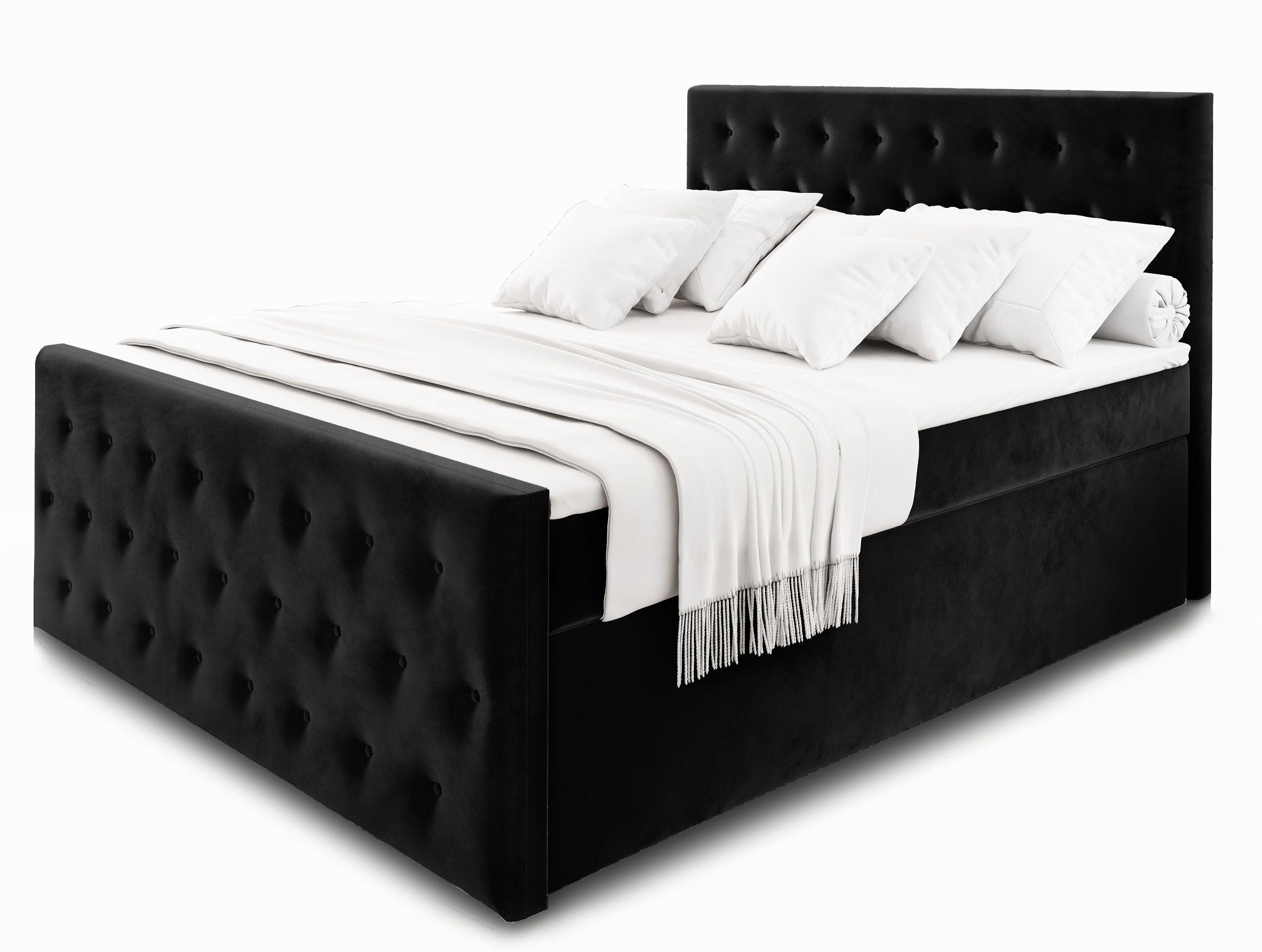wohnli-moebel-suche-800000651460 Wohnli Möbelsuche - BOXBETT FONDI 160x200 cm mit Matratze und Topper - Schwarz