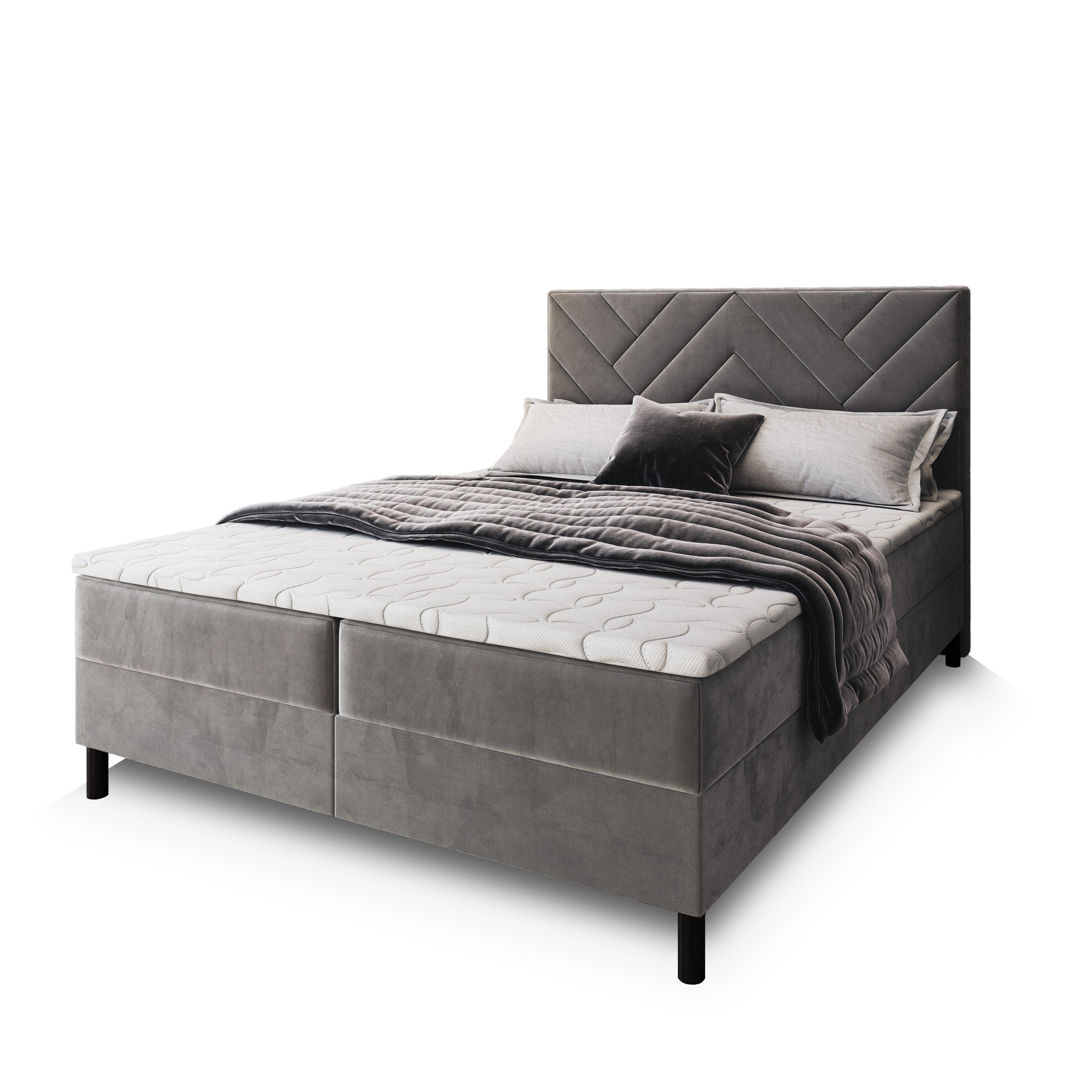wohnli-moebel-suche-800000651486 Wohnli Möbelsuche - BOXBETT ROKIS 180x200 cm mit Matratze und Topper - Grau