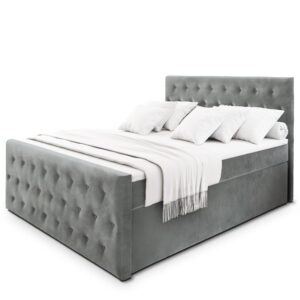 wohnli-moebel-suche-800000651490 Wohnli Möbelsuche - BOXBETT FONDI 160x200 cm mit Matratze und Topper - Hellgrau