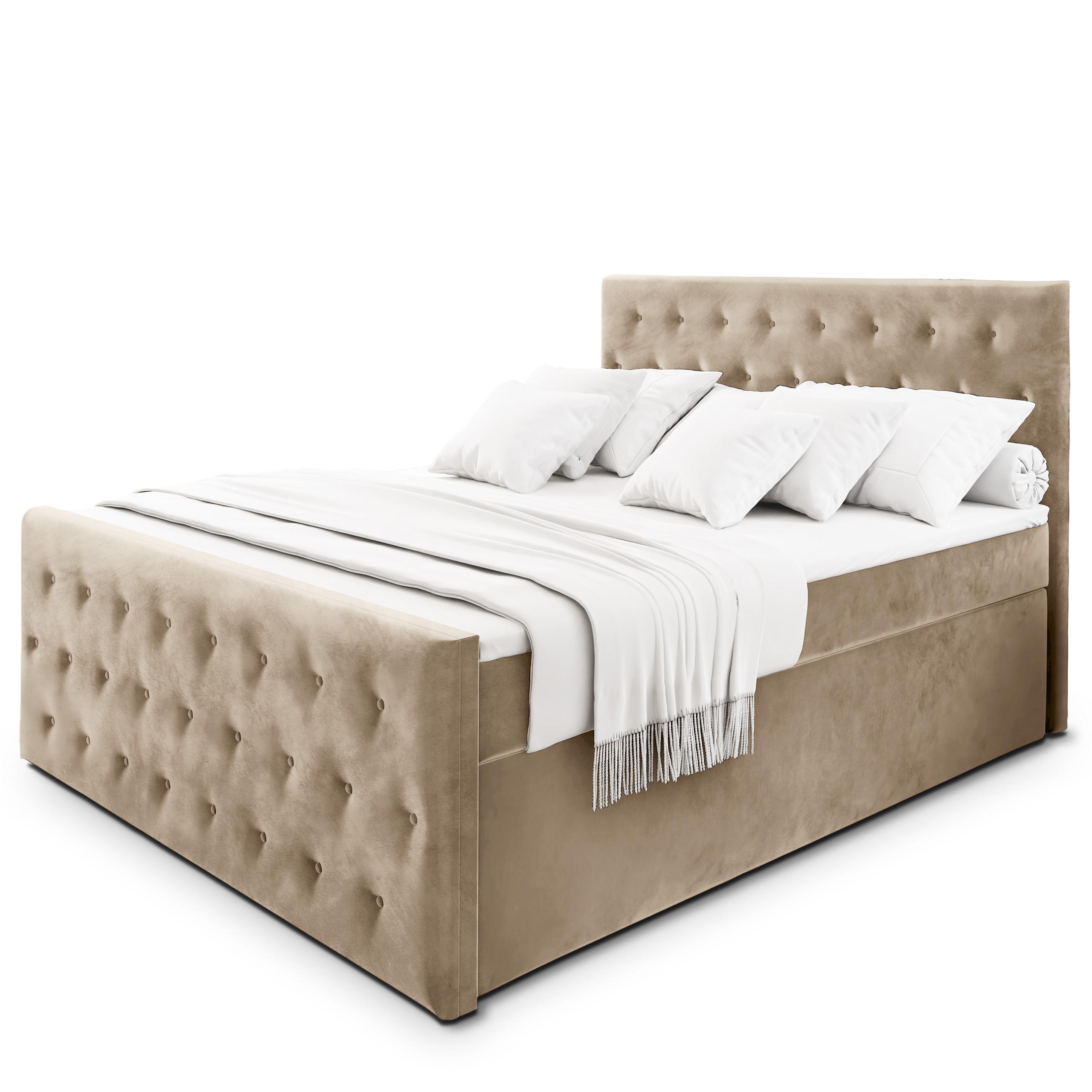 wohnli-moebel-suche-800000651495 Wohnli Möbelsuche - BOXBETT FONDI 140x200 cm mit Matratze und Topper - Beige