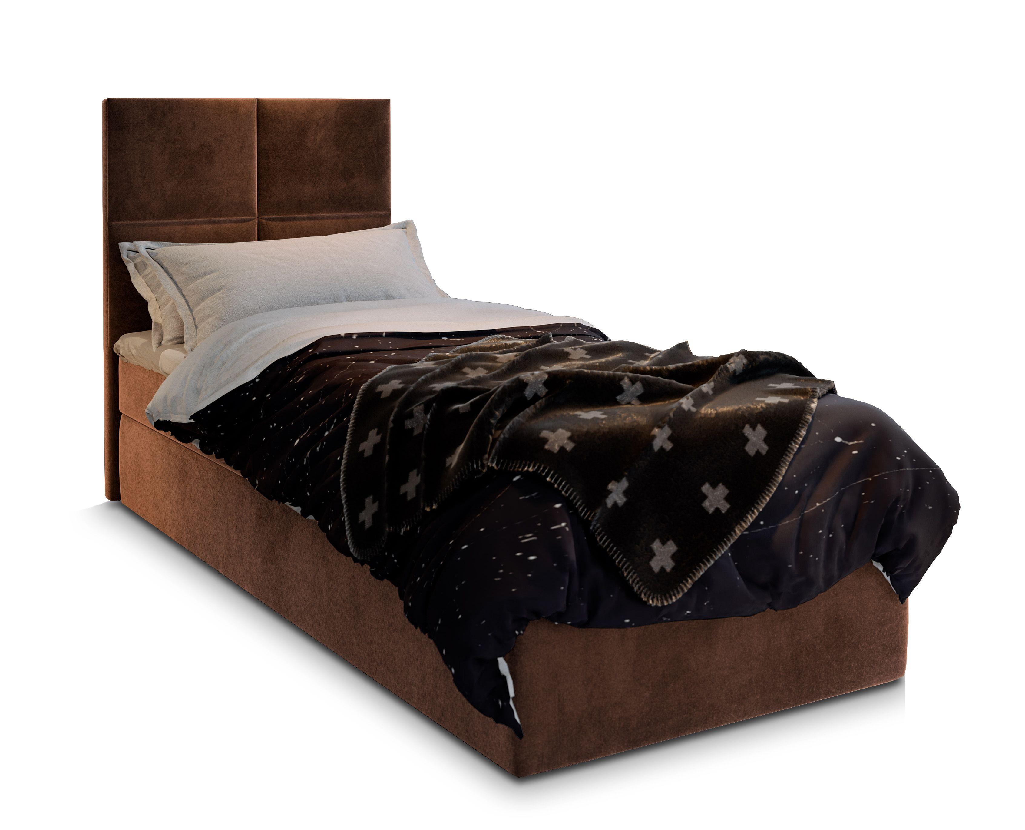 wohnli-moebel-suche-800000651507 Wohnli Möbelsuche - BOXBETT LENA 90 90x200 cm mit Matratze und Topper - Braun