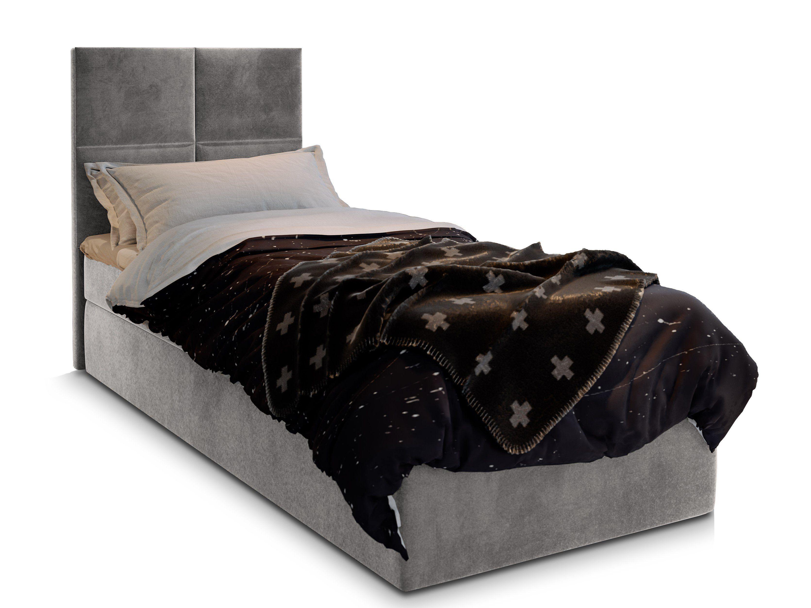 wohnli-moebel-suche-800000651511 Wohnli Möbelsuche - BOXBETT LENA 80 80x200 cm mit Matratze und Topper - Hellgrau