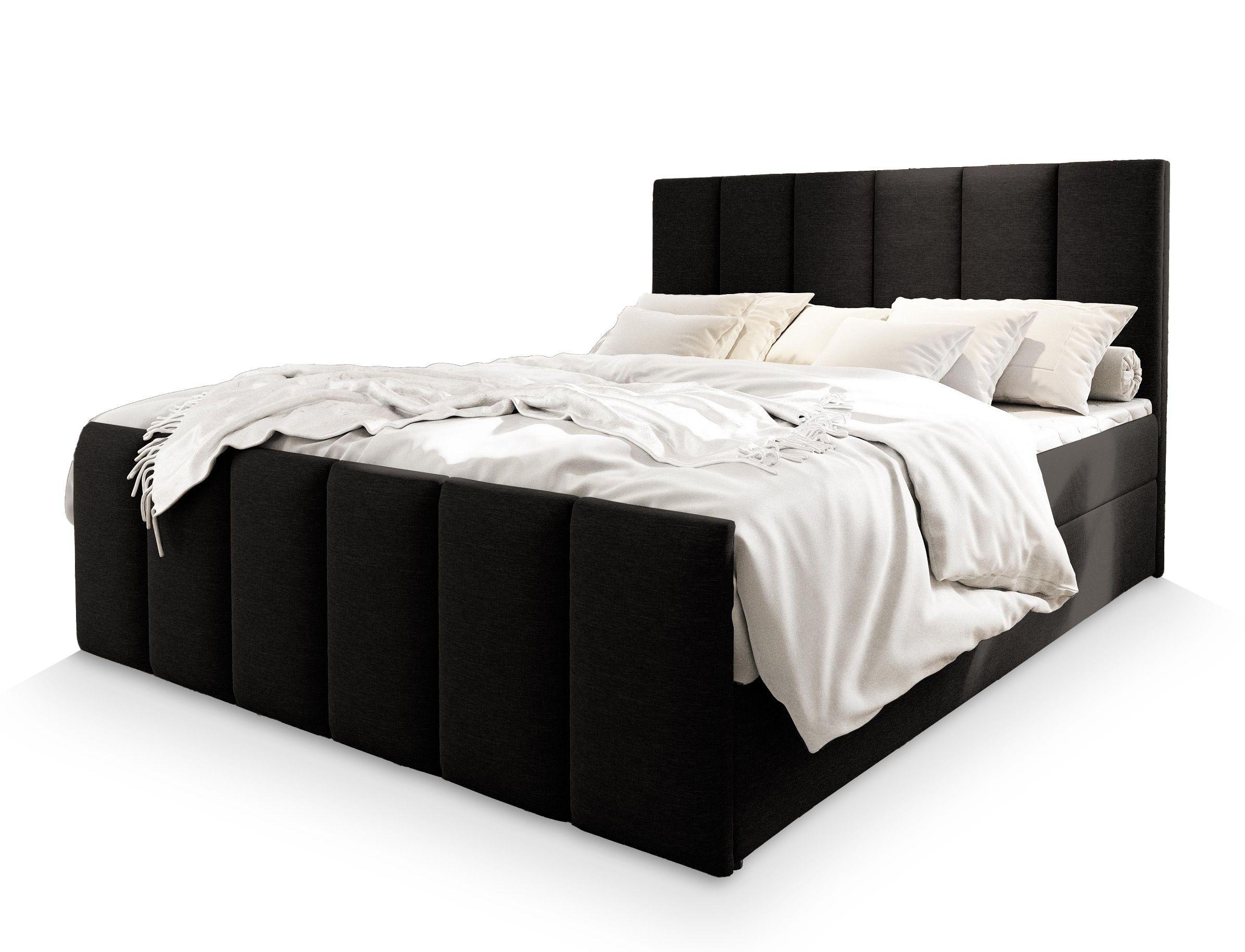 wohnli-moebel-suche-800000651534 Wohnli Möbelsuche - BOXBETT LAGO 140x200 cm mit Matratze und Topper - Schwarz