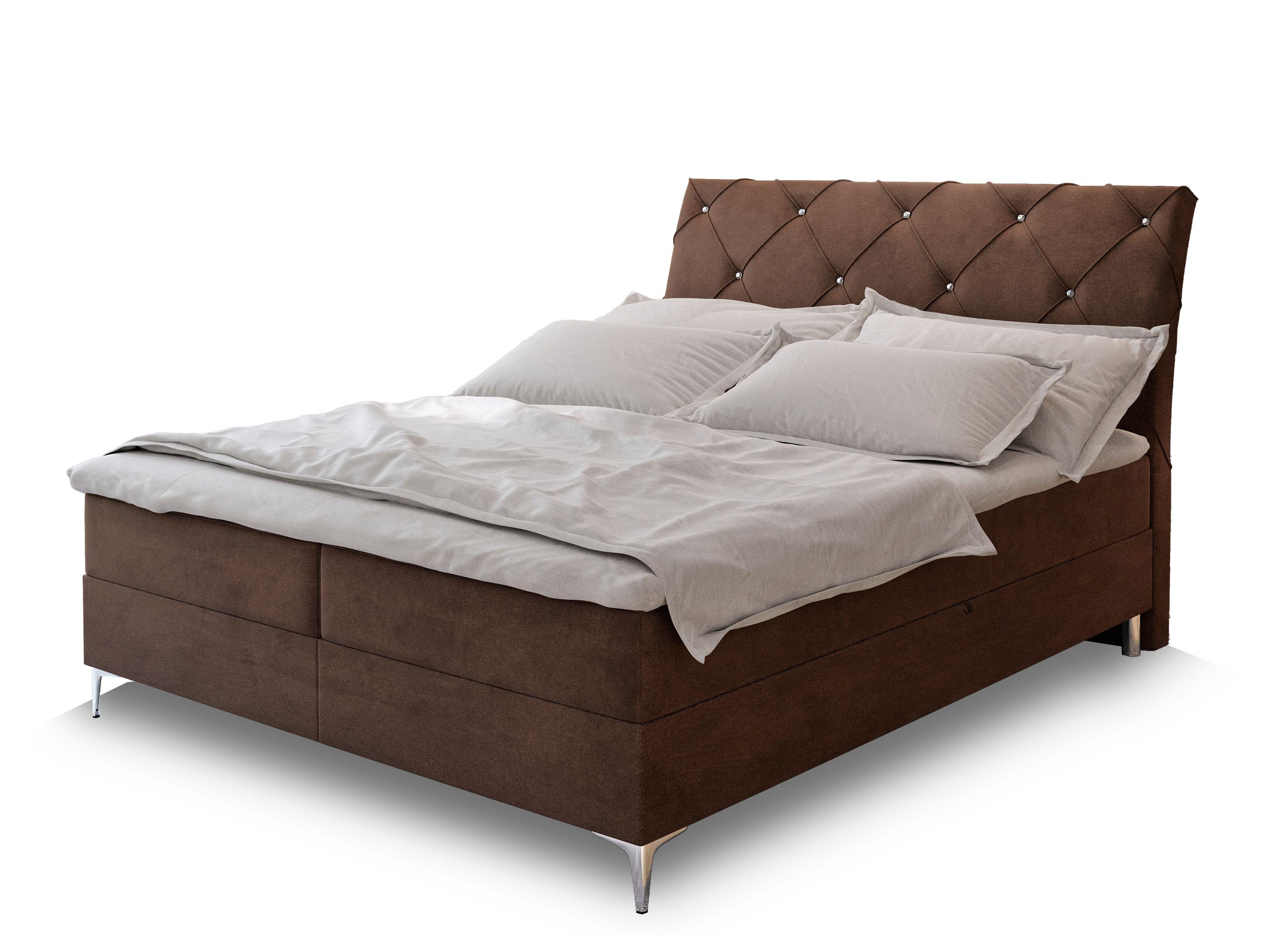 wohnli-moebel-suche-800000651594 Wohnli Möbelsuche - BOXBETT MACON 180x200 cm mit Matratze und Topper - Braun