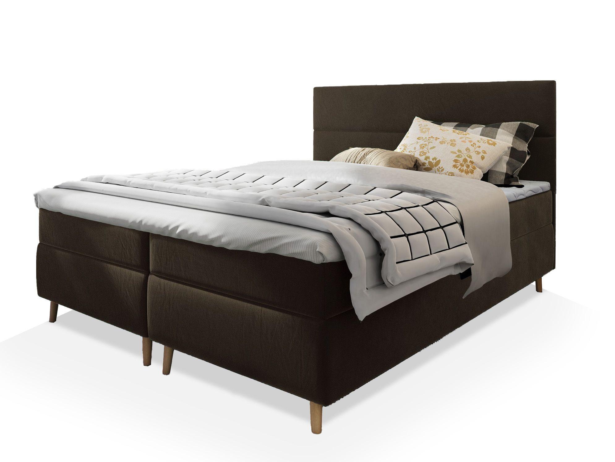 wohnli-moebel-suche-800000651607 Wohnli Möbelsuche - BOXBETT SANTA 160x200 cm mit Matratze und Topper - Braun