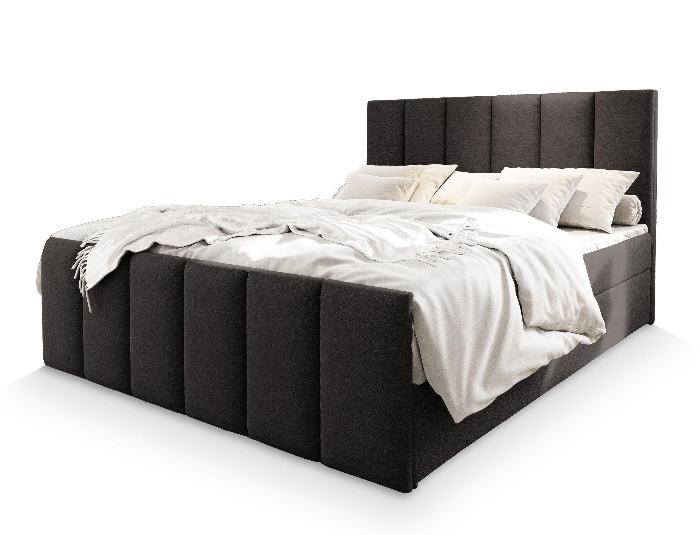wohnli-moebel-suche-800000651610 Wohnli Möbelsuche - BOXBETT LAGO 180x200 cm mit Matratze und Topper - Grau