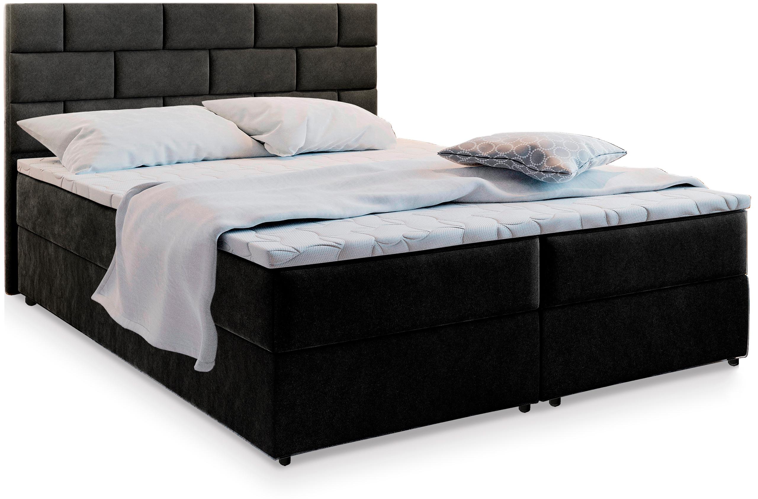 wohnli-moebel-suche-800000651652 Wohnli Möbelsuche - BOXBETT KERLO 180x200 cm mit Matratze und Topper - Schwarz