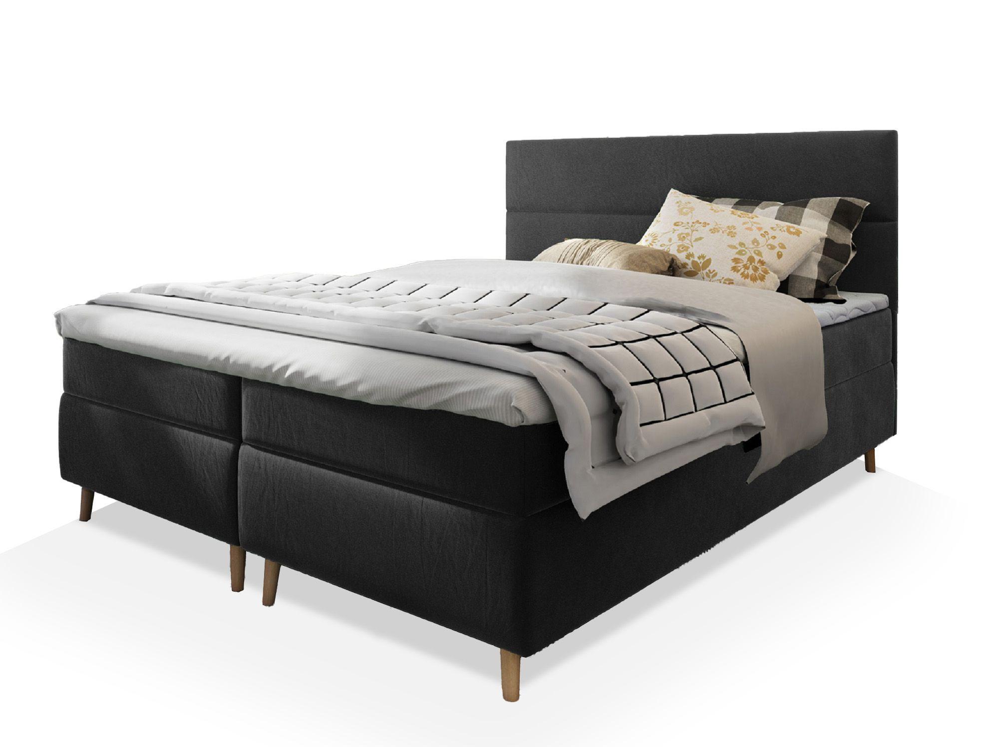wohnli-moebel-suche-800000651663 Wohnli Möbelsuche - BOXBETT SANTA 140x200 cm mit Matratze und Topper - Grau