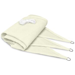 wohnli-moebel-suche-800000661061-1 SONNENSEGEL SolVision HS9 800/800/800 cm dreieckig Creme HDPE Kunststoff Garten & Outdoor > Sonnen- & Sichtschutz > Sonnensegel Weiß