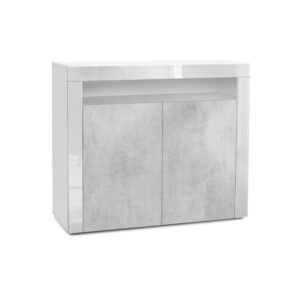 wohnli-moebel-suche-800000661208 Wohnli Möbelsuche - KOMMODE Valencia Beton Oxid Optik/ Weiß Hochglanz