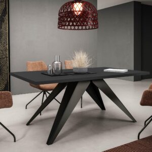 wohnli-moebel-suche-800000662559-1 TISCH Vento 100 Ausziehbar Holzwerkstoff MIRJAN24 Möbel > Tische > Esstische Schwarz