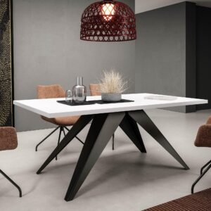 wohnli-moebel-suche-800000662571-1 TISCH Vento 100 Ausziehbar Holzwerkstoff MIRJAN24 Möbel > Tische > Esstische Weiß