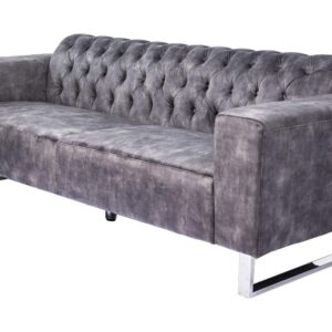 Wohnli Möbelsuche - SOFA NILO Grau Velvet