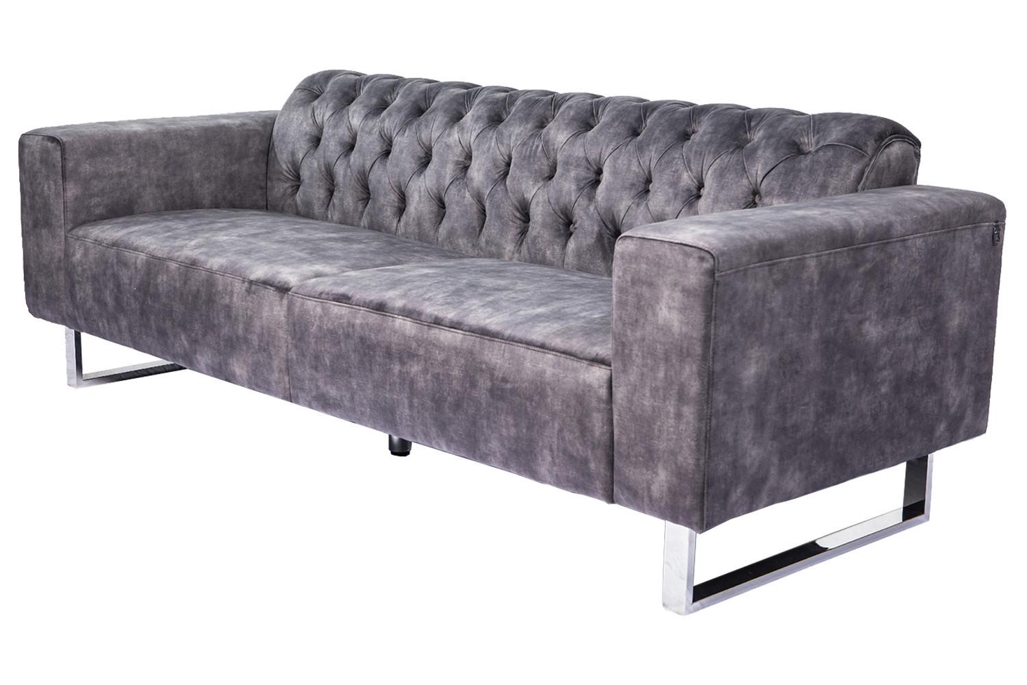 Wohnli Möbelsuche - SOFA NILO Grau Velvet