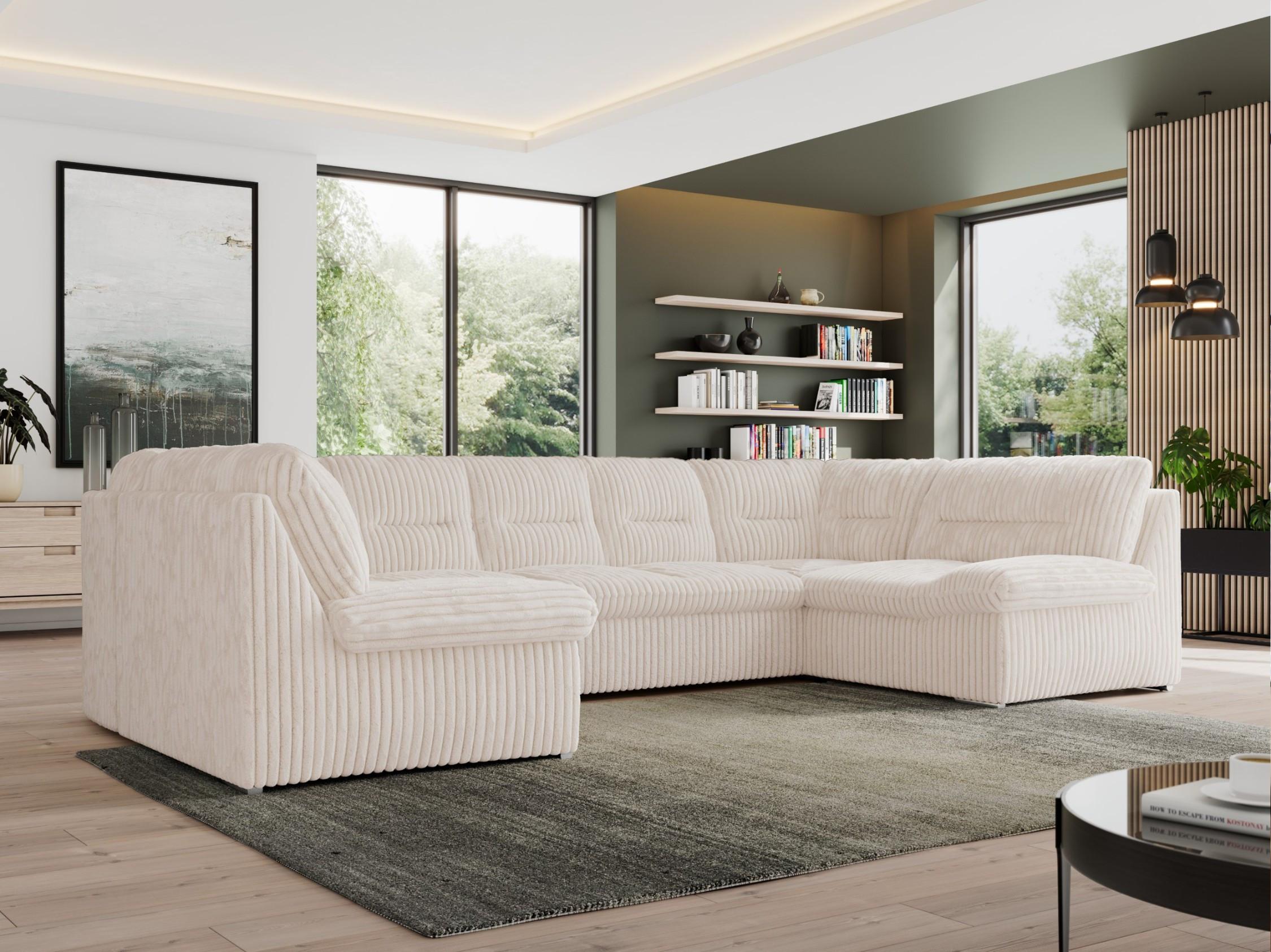 WOHNLANDSCHAFT MORBIDO U Beige Cord Textil MKS Möbel > Sofas & Couches > Wohnlandschaften > Wohnlandschaften U-Form Beige