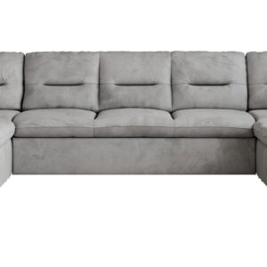 wohnli-moebel-suche-800000663481 Wohnli Möbelsuche - WOHNLANDSCHAFT MORBIDO U Hellgrau Velvet