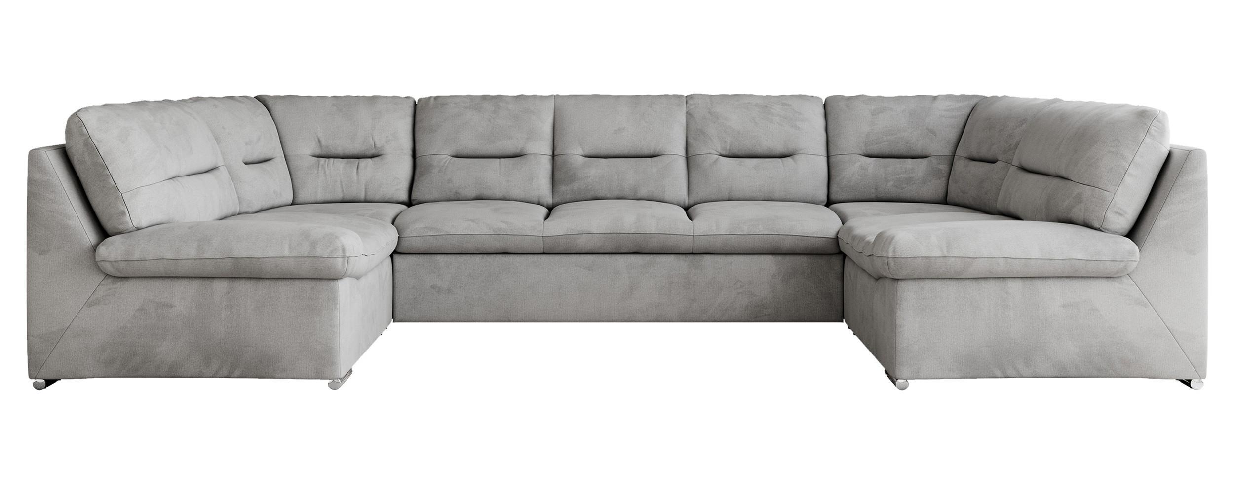 wohnli-moebel-suche-800000664099 Wohnli Möbelsuche - WOHNLANDSCHAFT COMODO U Hellgrau Velvet